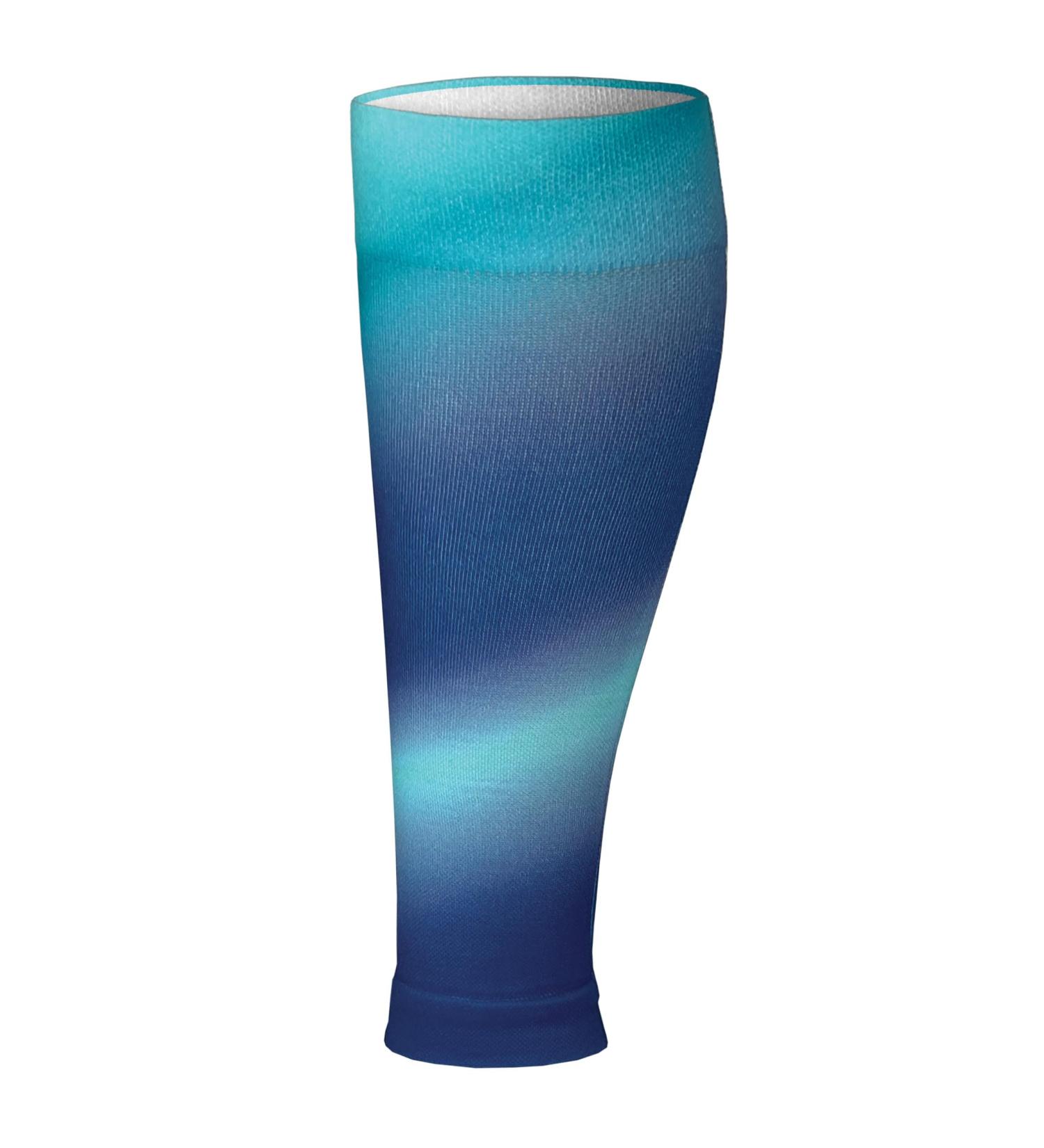 Prestige Medical Large/X-Large Soft Comfort Compression Calf Sleeves Northern Lights Blue Large/X-Large
