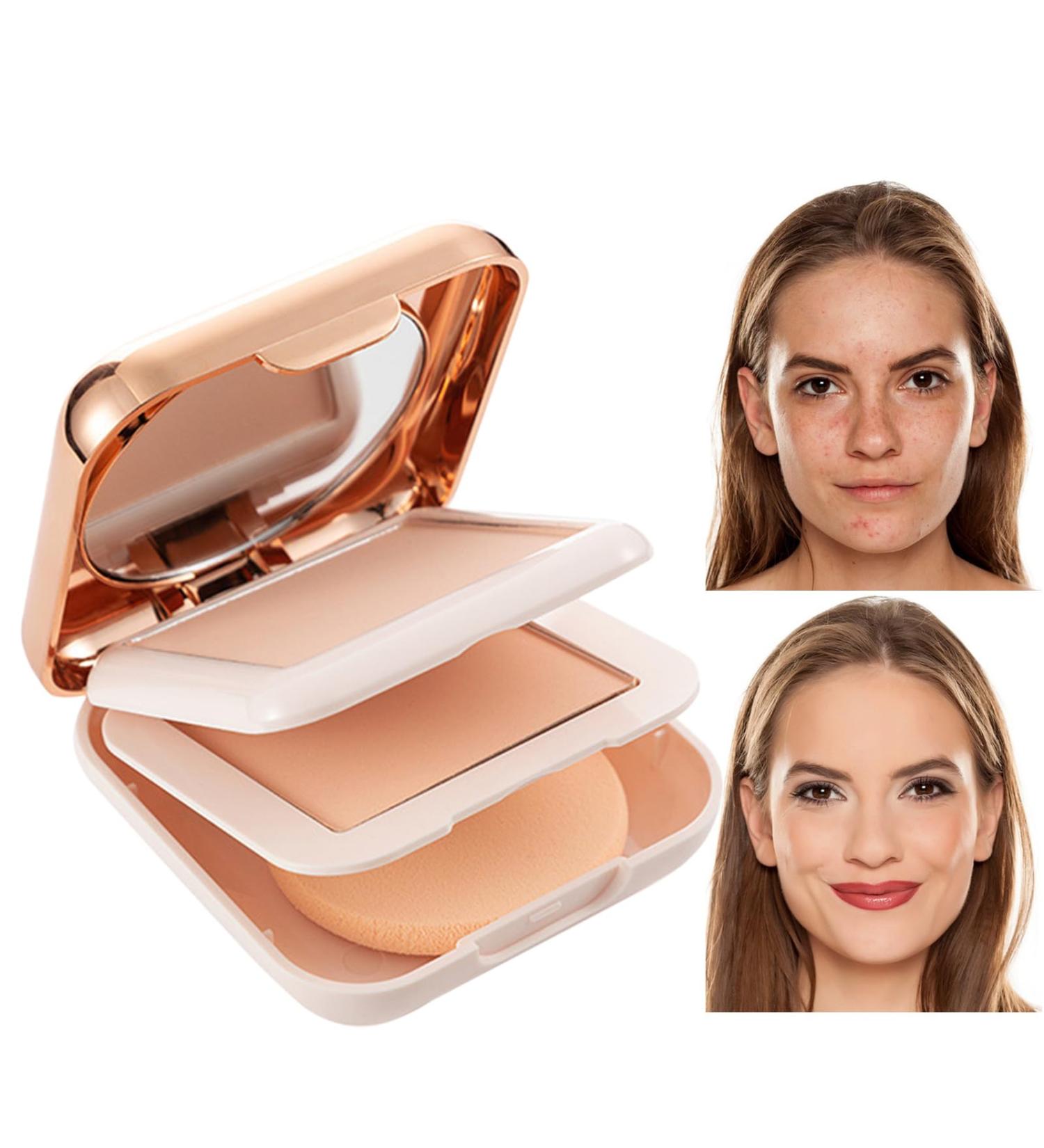 Pressed Powder Double Layered Pressed Fine Powder Makeup Pore Filler Cosmetic Waterproof Face Setting Powder Oil Control For Matte Finish Kshsaa - Buy Online on GoSupps.com
