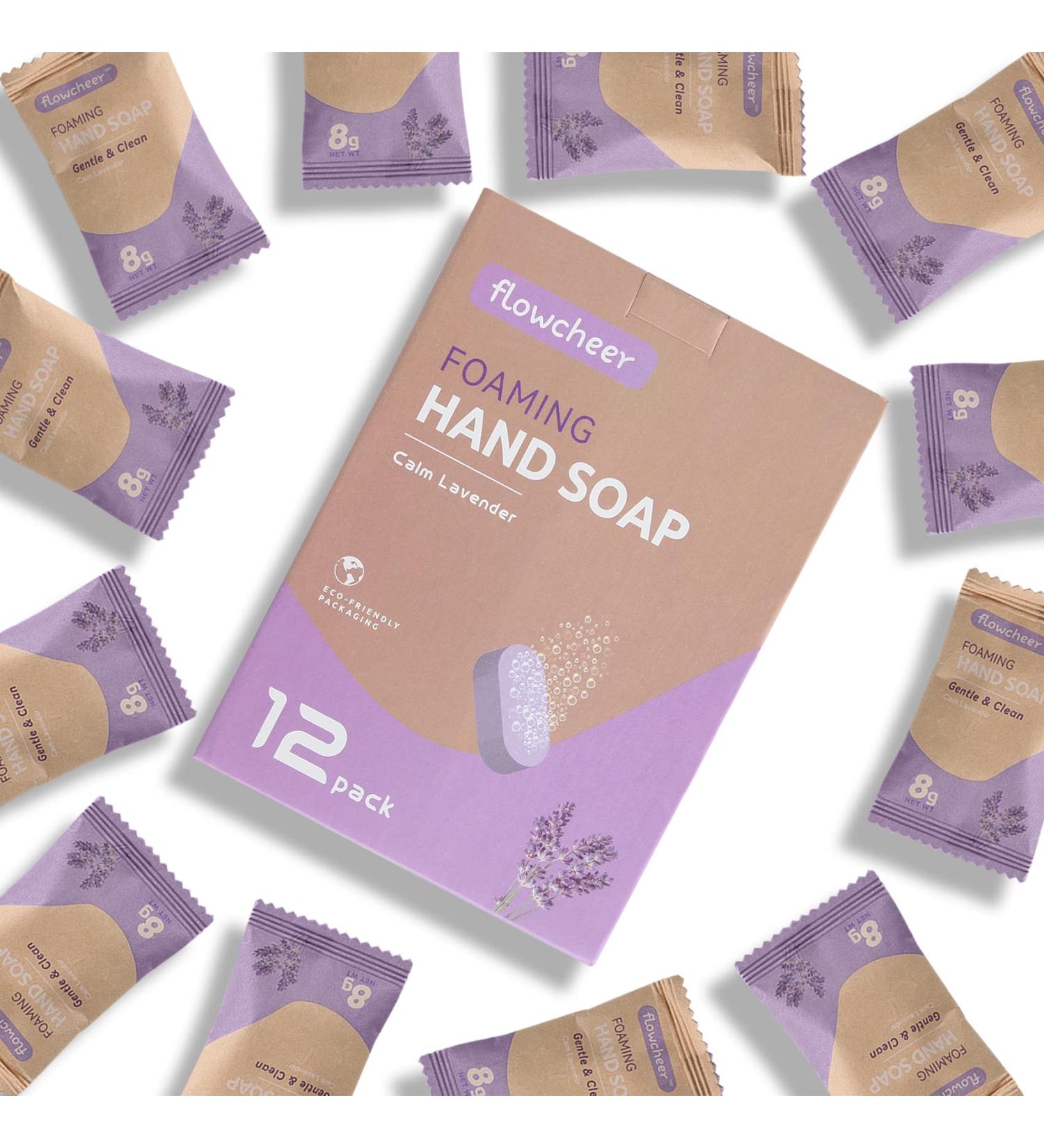 Flowcheer Lavender Foaming Hand Soap Tablet Refills - 12 Pack, 132 FL OZ - For Foaming Dispenser, Lavender Fragrance - Buy Online on GoSupps.com