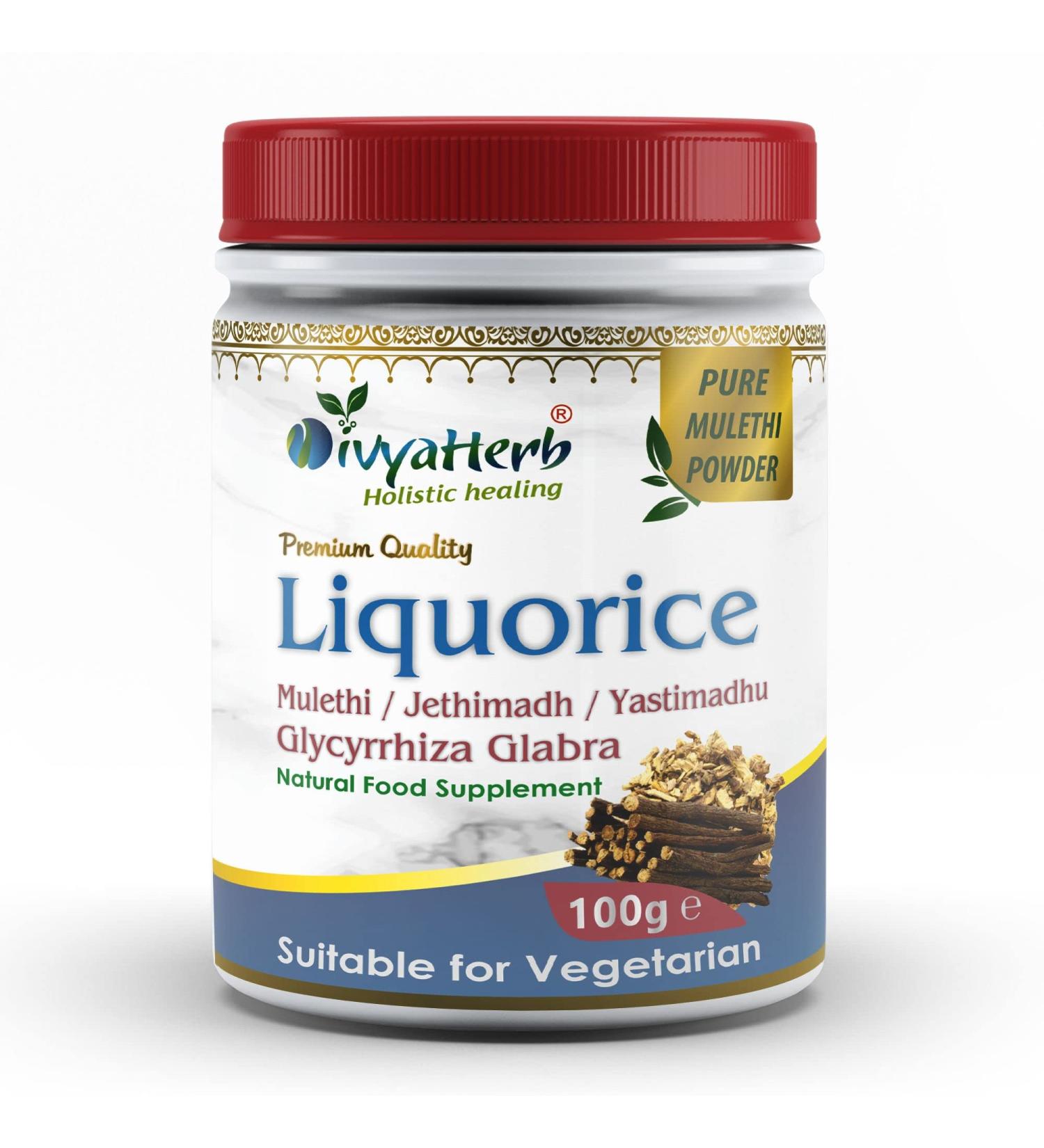 Liquorice Root Powder (Yastimadhu - Mulethi - Jethimadh) - Buy Online on GoSupps.com