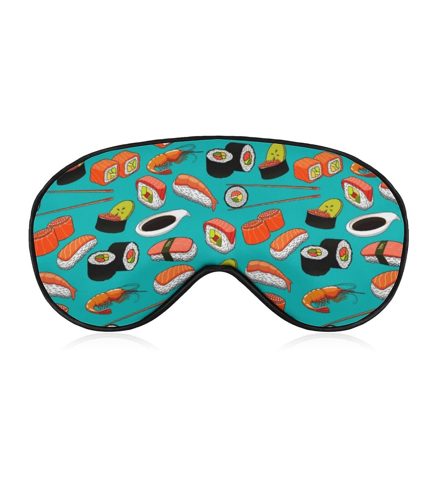 Buy Japanese Sushi Sleep Mask for Women | Adjustable Eye Shades Cover with Elastic Strap - Perfect for Travel & Relaxation - Buy Online on GoSupps.com
