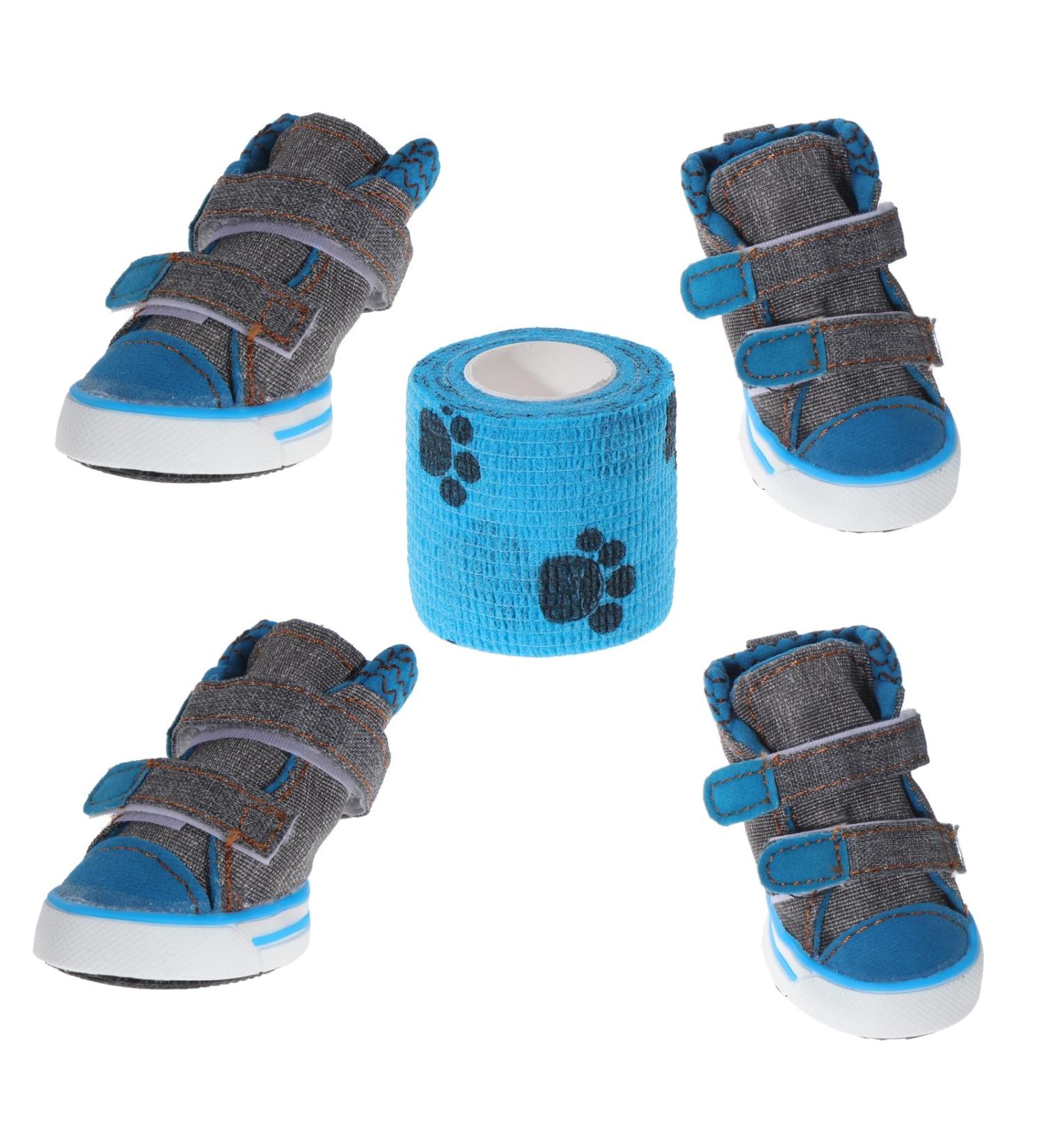 CoolTy Waterproof Dog Boots - 4 Pack for All Weather: Snow Summer & Rain - Perfect for Outdoor Walks - Buy Online on GoSupps.com