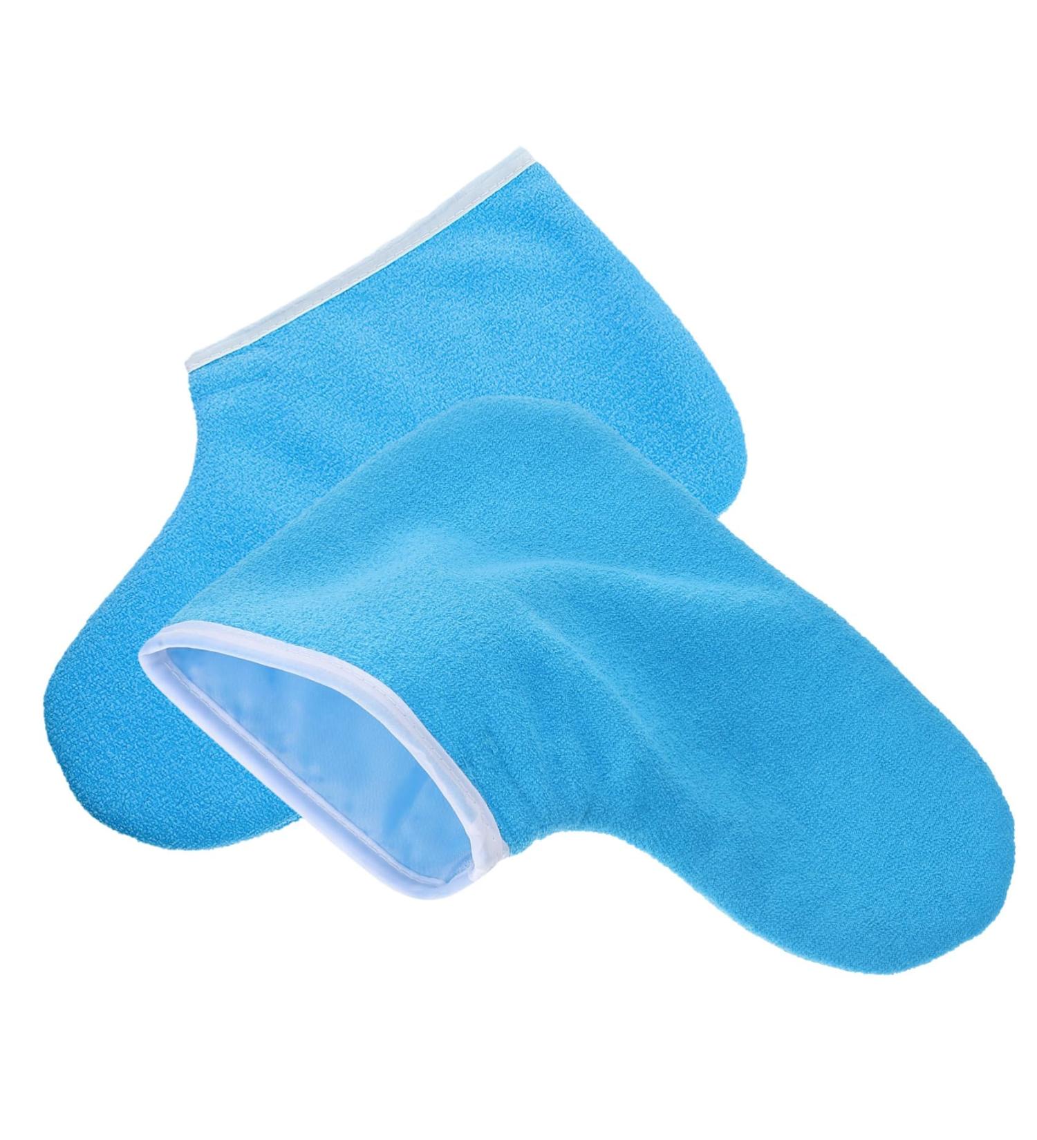 MERRYHAPY 1 Pair Waxed Cotton Footmuffs Paraffin Wax Spa Foot Covers Foot Spa Wrapping Cover Wax Bath Foot Liners Wax Booties Hydrating Foot Mask Foot Spa Booties Polyester 26.50X19.00X1.00CM Blue - Buy Online on GoSupps.com