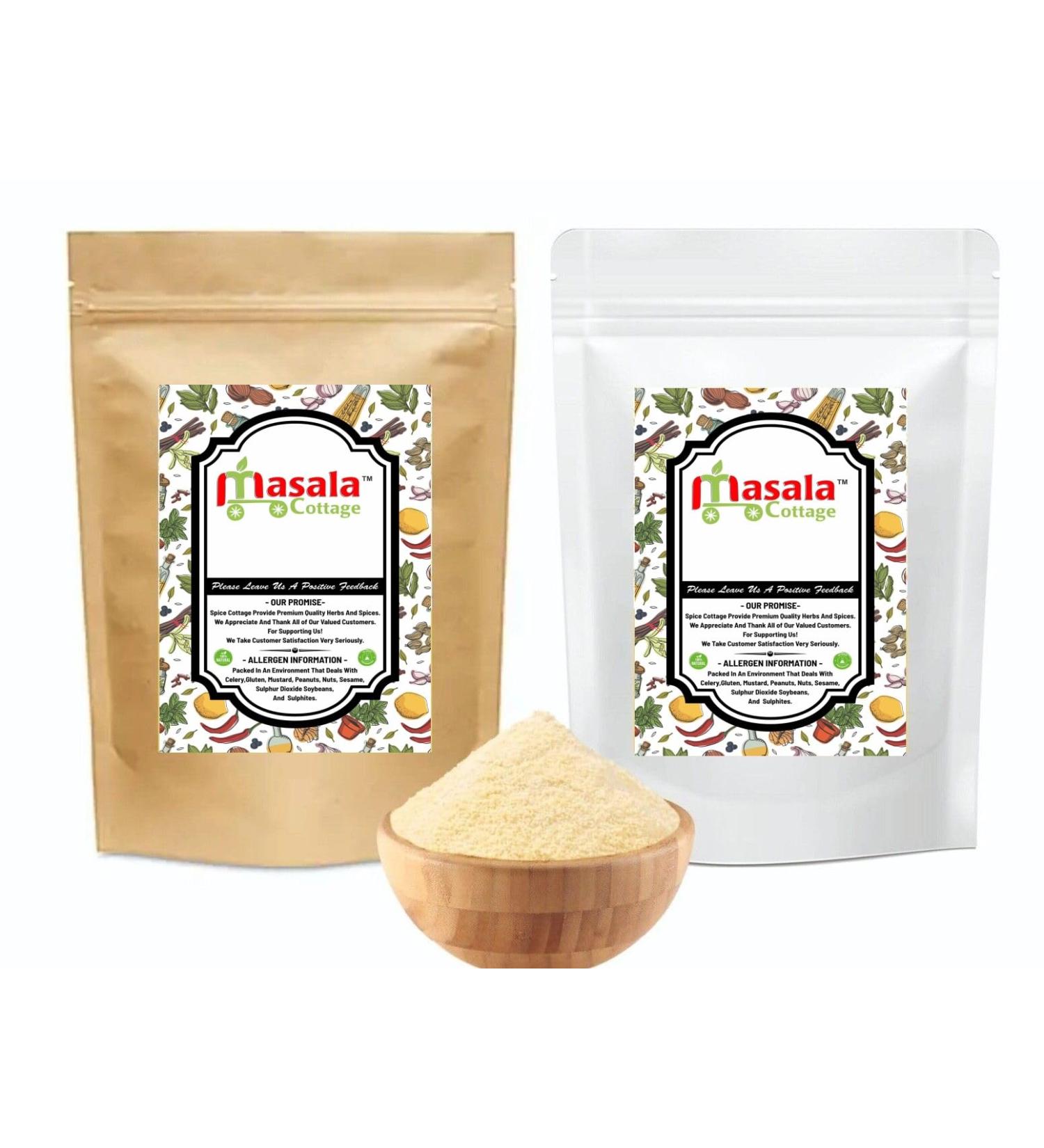 White Semolina Fine (Sooji) Premium Quality by Masala Cottage 25g-1.9kg (25 Grams) 25 Grams - Buy Online on GoSupps.com