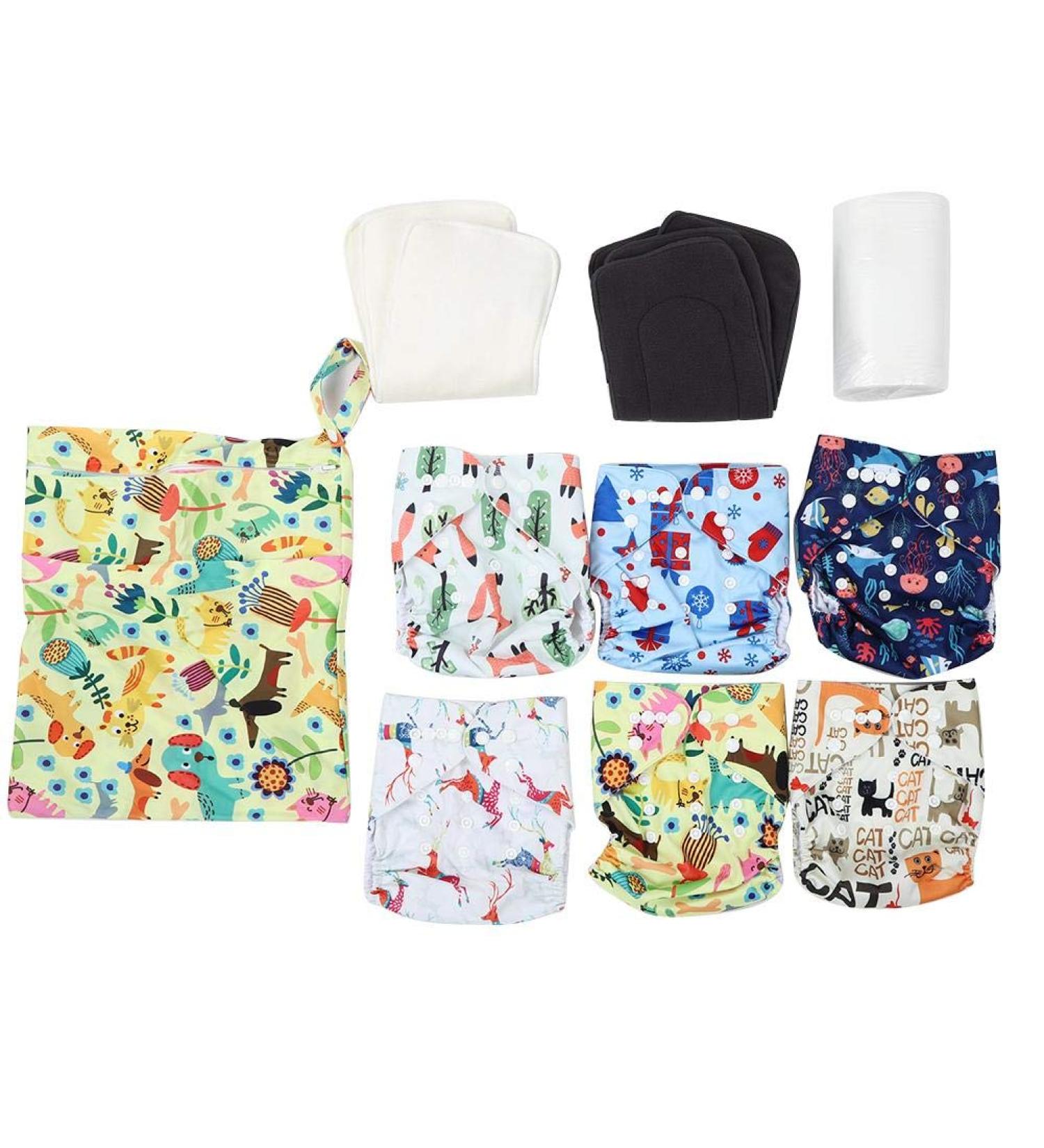 Buy Reusable Cloth Diapers | Washable Adjustable Pocket Diapers for Babies & Toddlers - Eco-Friendly & Affordable - Buy Online on GoSupps.com