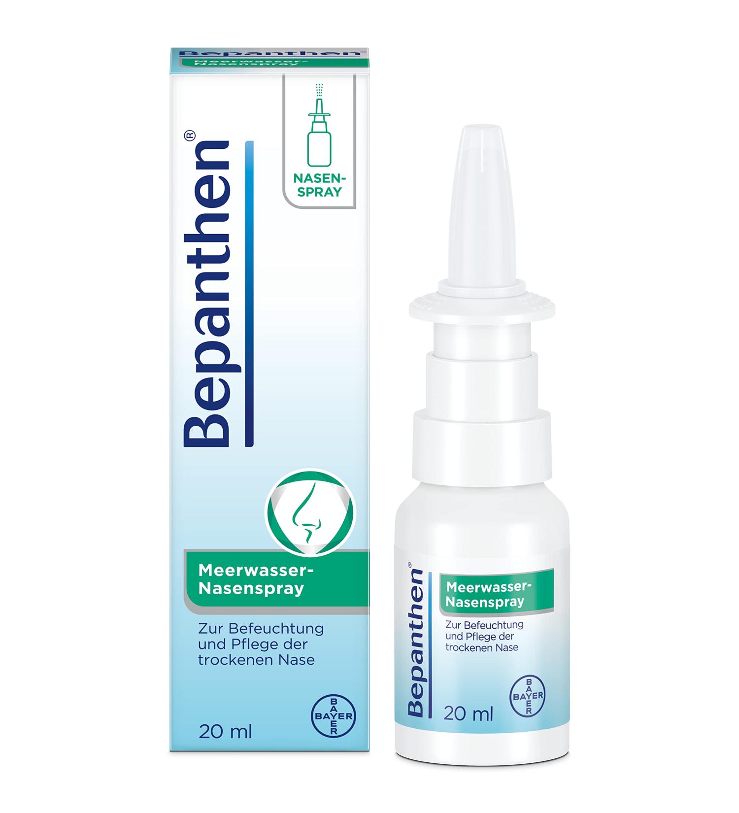 Bepanthen Sea Water Nasal Spray 20ml for Dry Nasal Mucosa - Buy Internationally Now! - Buy Online on GoSupps.com