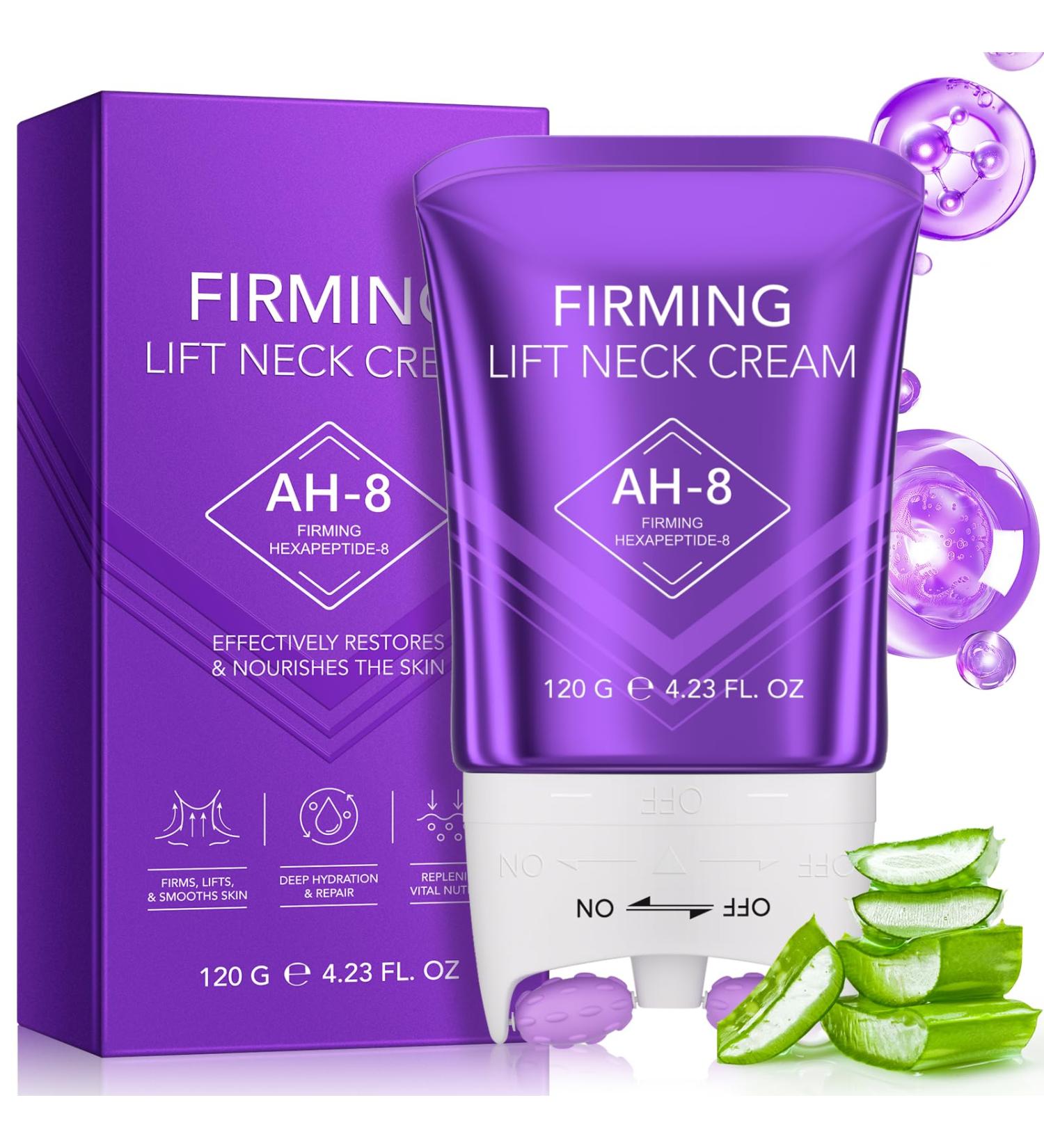  QUANHAO AH-8 Firming Neck Cream 120 g neck and d collet cream with hexapeptides firming cream roll for the - Buy Online on GoSupps.com