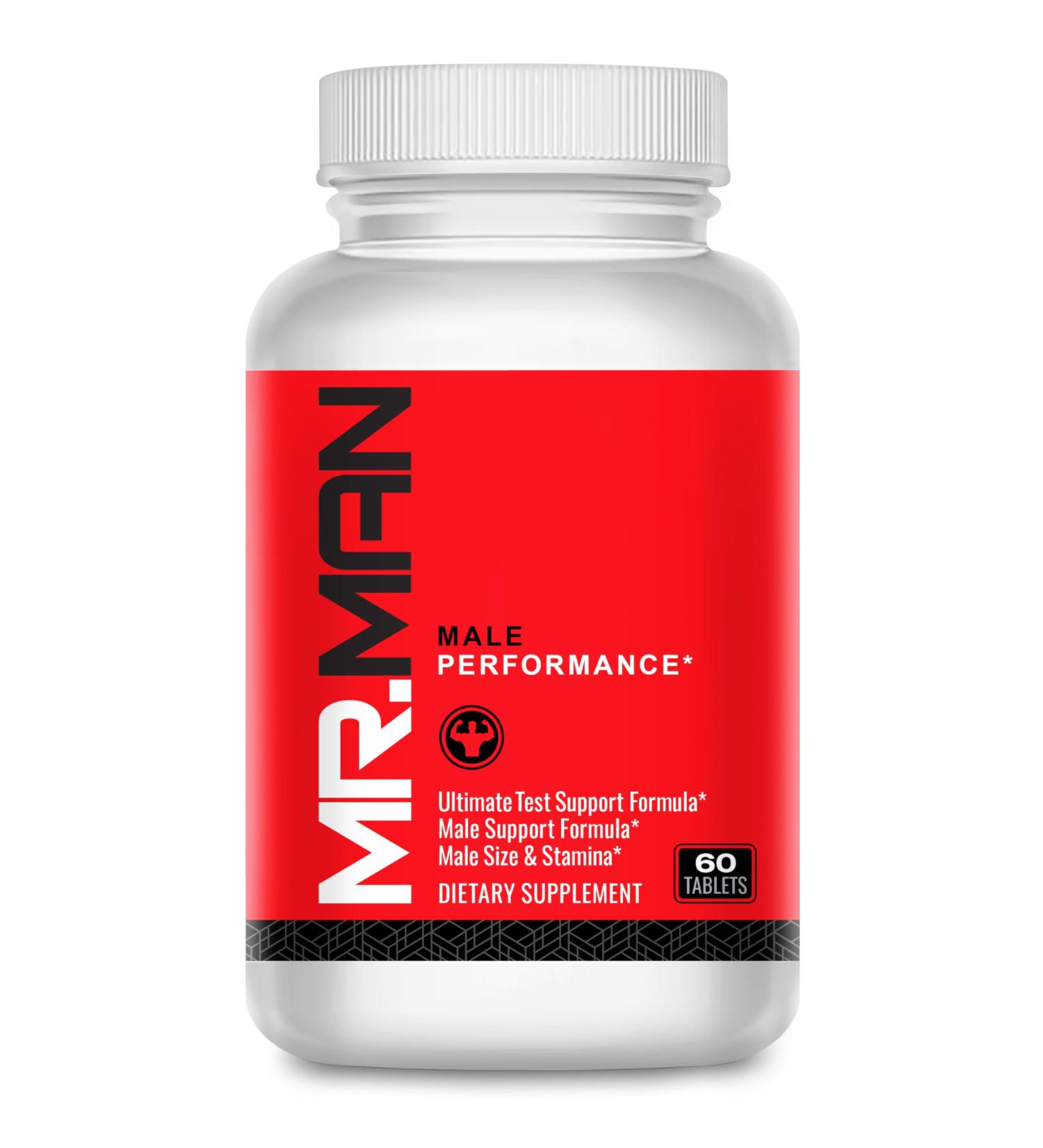 Mr Man Male Enlargement Pills - Enhance Size by 3 Inches in 90 Days - 60 Tablets - Best Male Supplement for Men - Buy Online on GoSupps.com