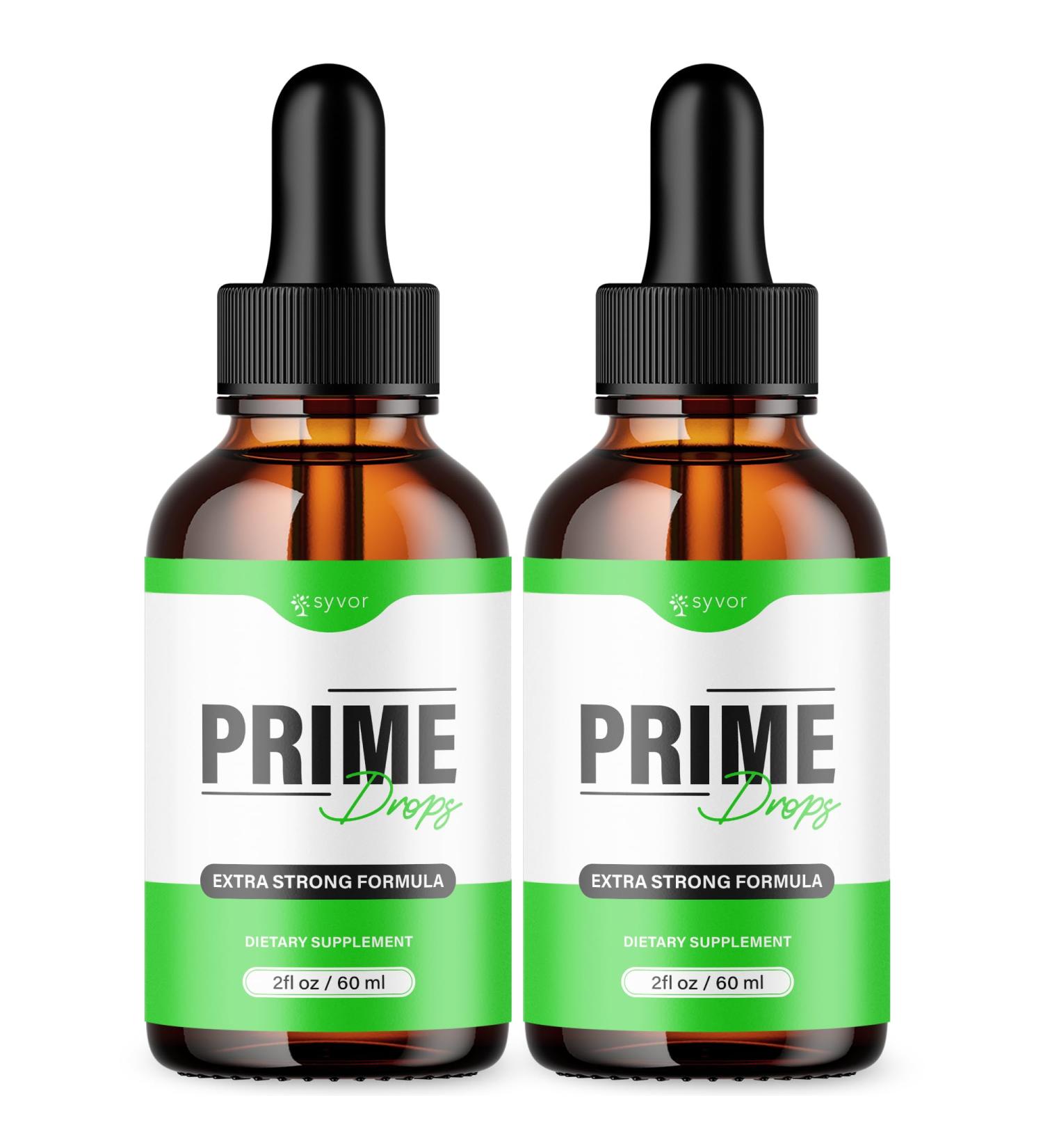 (2 Pack) Prime Drops for Men Official PrimeDrops Liquid Supplement with All Natural Ingredients Advanced Formula Wellness Supplement with Max Strength Vitamins for an Active Lifestyle (60 Servings) - Buy Online on GoSupps.com
