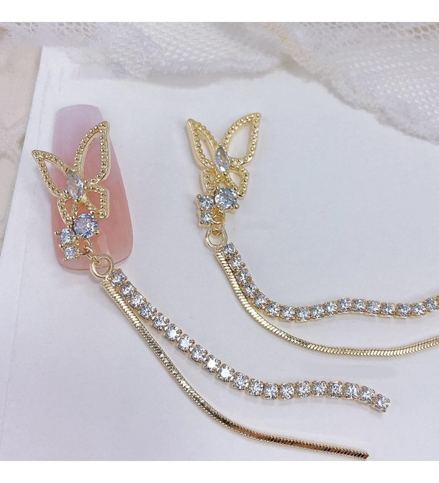 FEIlei Zircon Nail Rhinestones 3D Nail Charm Alloy Nail Jewelry Gem-Nail Art Decoration - Buy Online on GoSupps.com