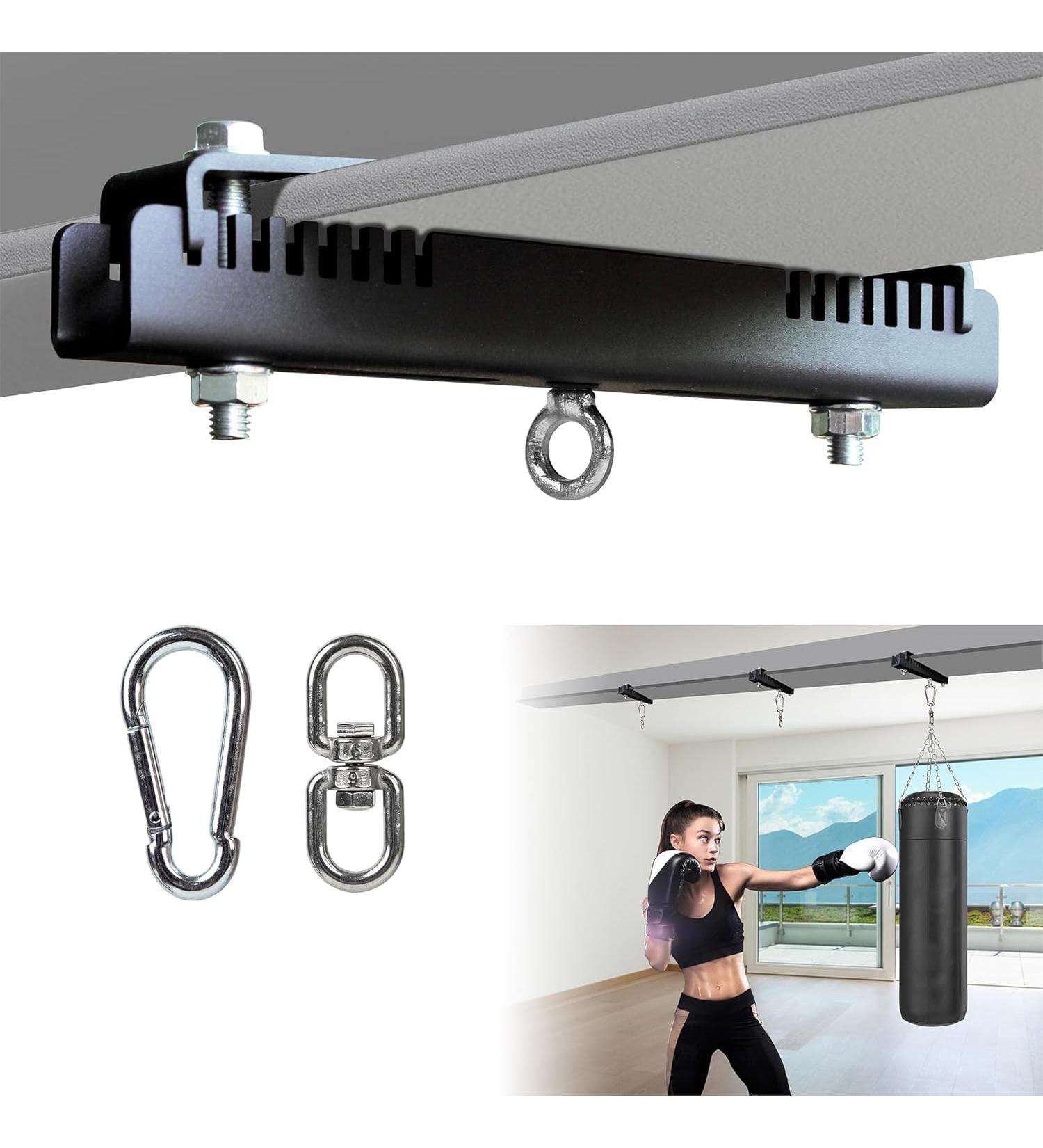Vanroug Heavy Duty Steel Beam Clamp & Bag Mount | 360 Rotation for I/H Beam | Ultimate Boxing & Muay Thai Training Accessory - Buy Online on GoSupps.com