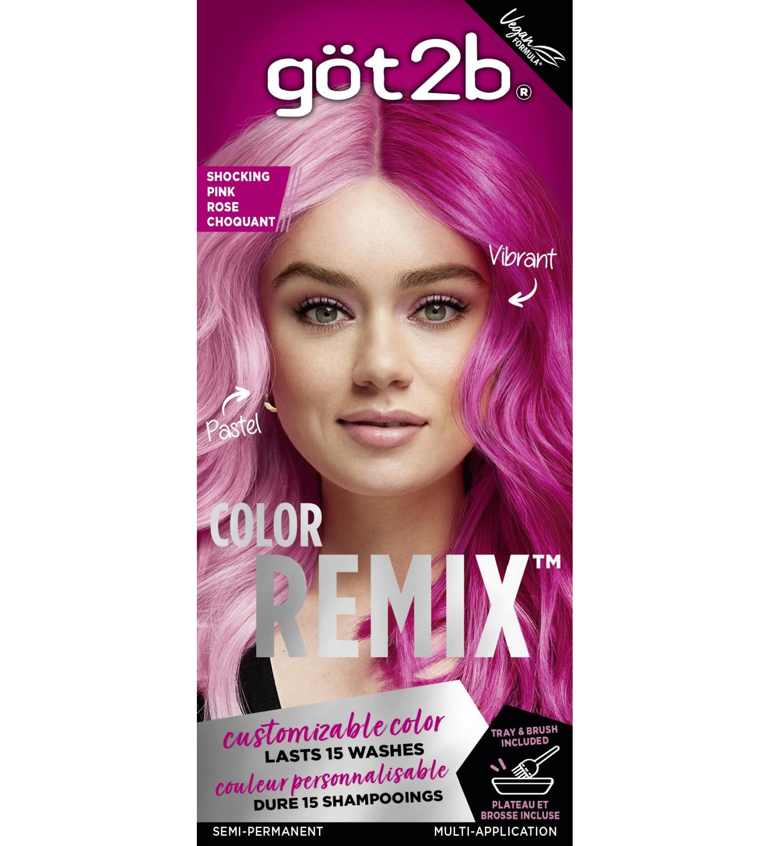 Got2b Color Remix 093 Shocking Pink - Customizable Semi-Permanent Hair Color for Vibrant Results | Shop Internationally - Buy Online on GoSupps.com