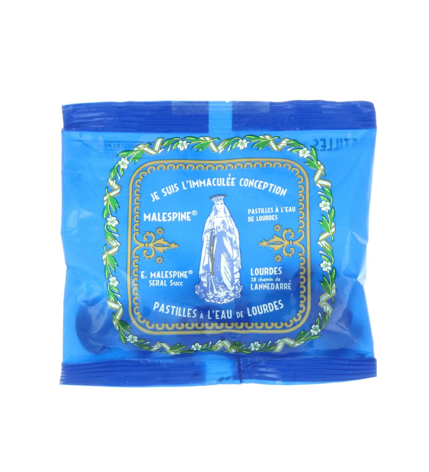 Sachet of Lourdes Water Mint Lozenges 40 g - Mint Lozenge with Lourdes Water - Christian Worship in Water - Buy Online on GoSupps.com