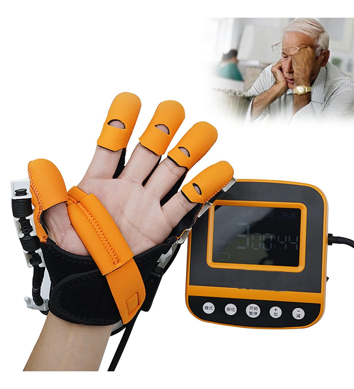 ZZBB Rehabilitation Gloves Finger Orthoses Rehabilitation Robot Exoskeleton Manual Training Functional Hand Splint for Long-Term Relief Left-hand Large - Buy Online on GoSupps.com