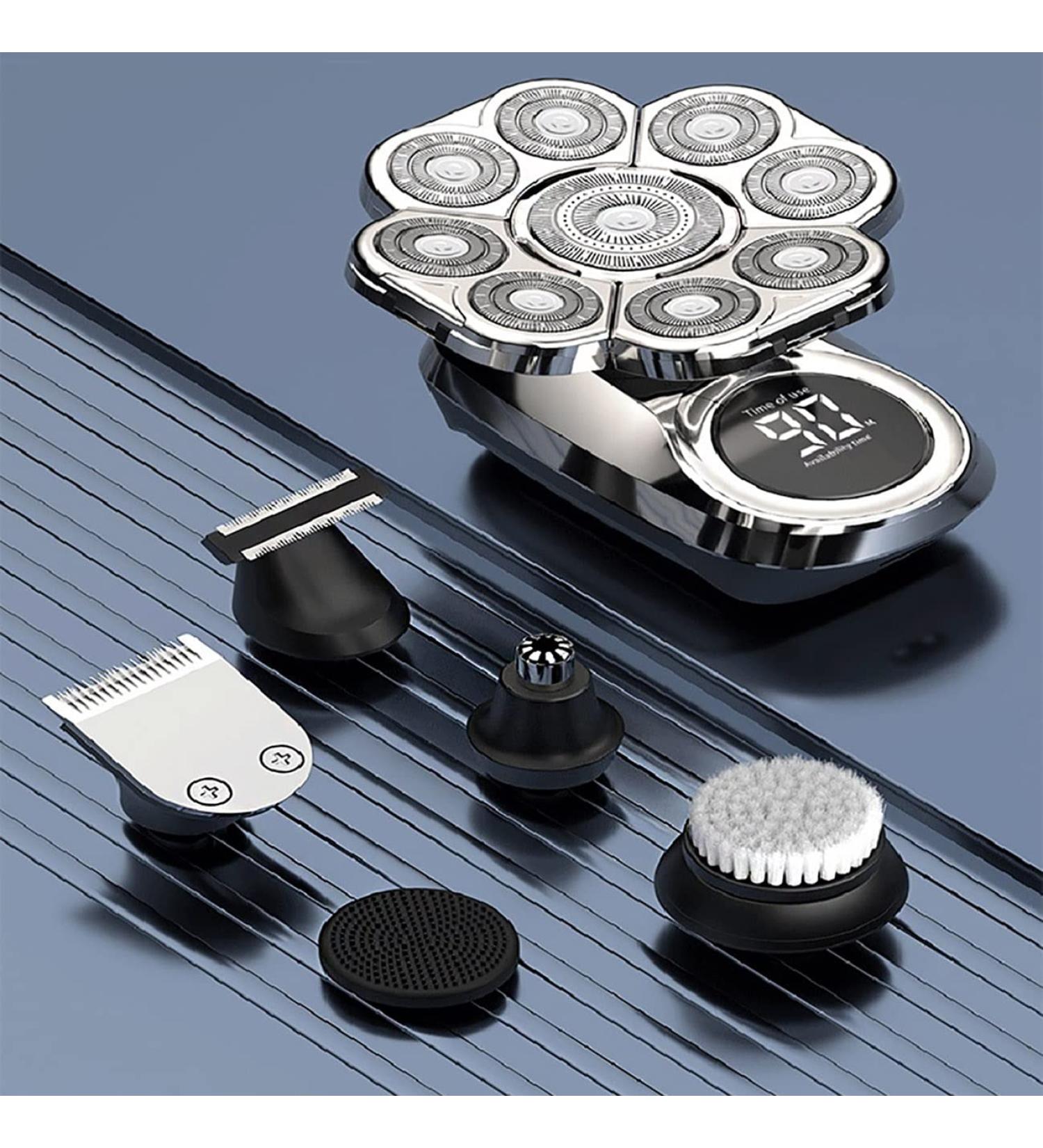 9D Electric Head Shaver for Bald Men | 6-in-1 Waterproof Grooming Kit & Trimmer - Buy Online on GoSupps.com