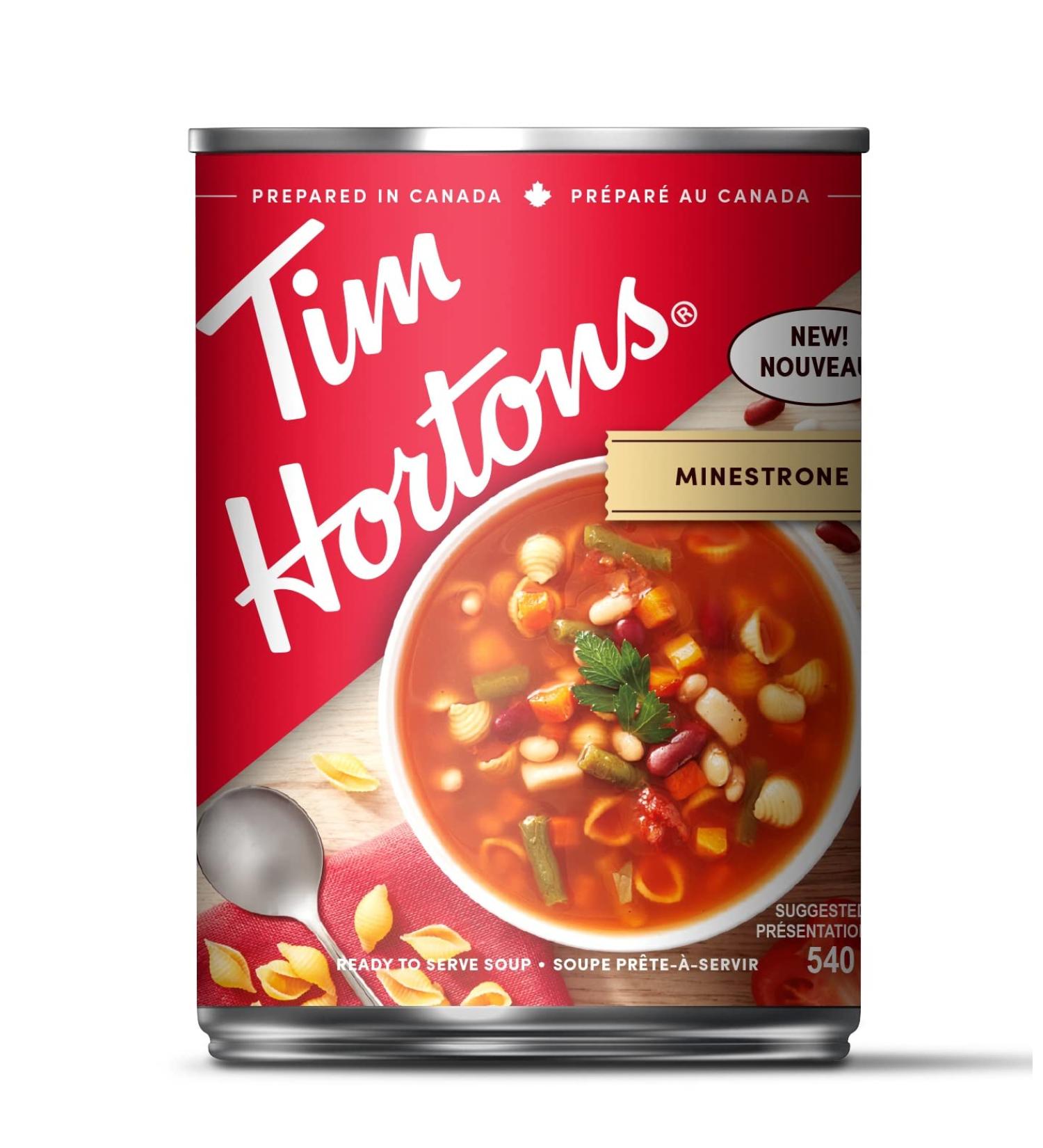 Tim Hortons Minestrone Soup Ready to Serve 540mL Can - Buy Online on GoSupps.com
