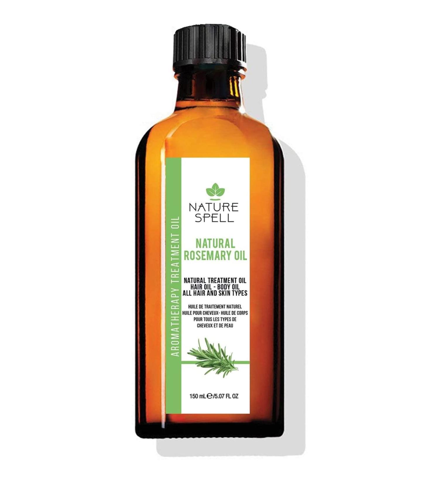 Nature Spell Rosemary Oil 150ml - Hair Growth Treatment & Dry Skin Body Oil - UK Made (1 Pack) - Buy Online on GoSupps.com