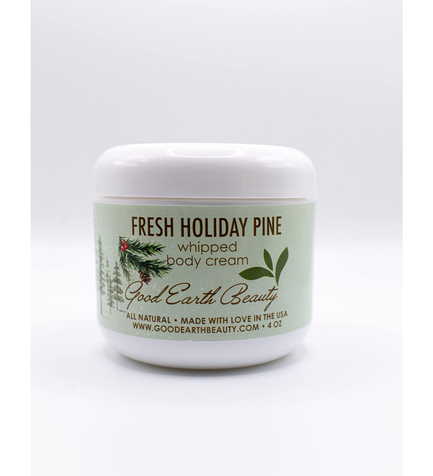Good Earth Beauty Body Cream Fresh Holiday Pine - Woodsy - Natural - 4 Ounce