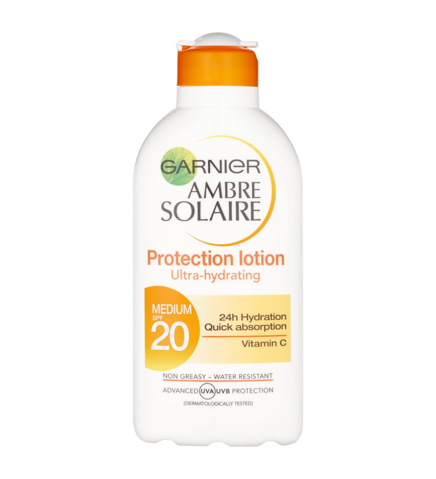 Garnier Ambre Solaire Ultra-hydrating Protection Lotion with SPF20 200ml - Buy Online on GoSupps.com