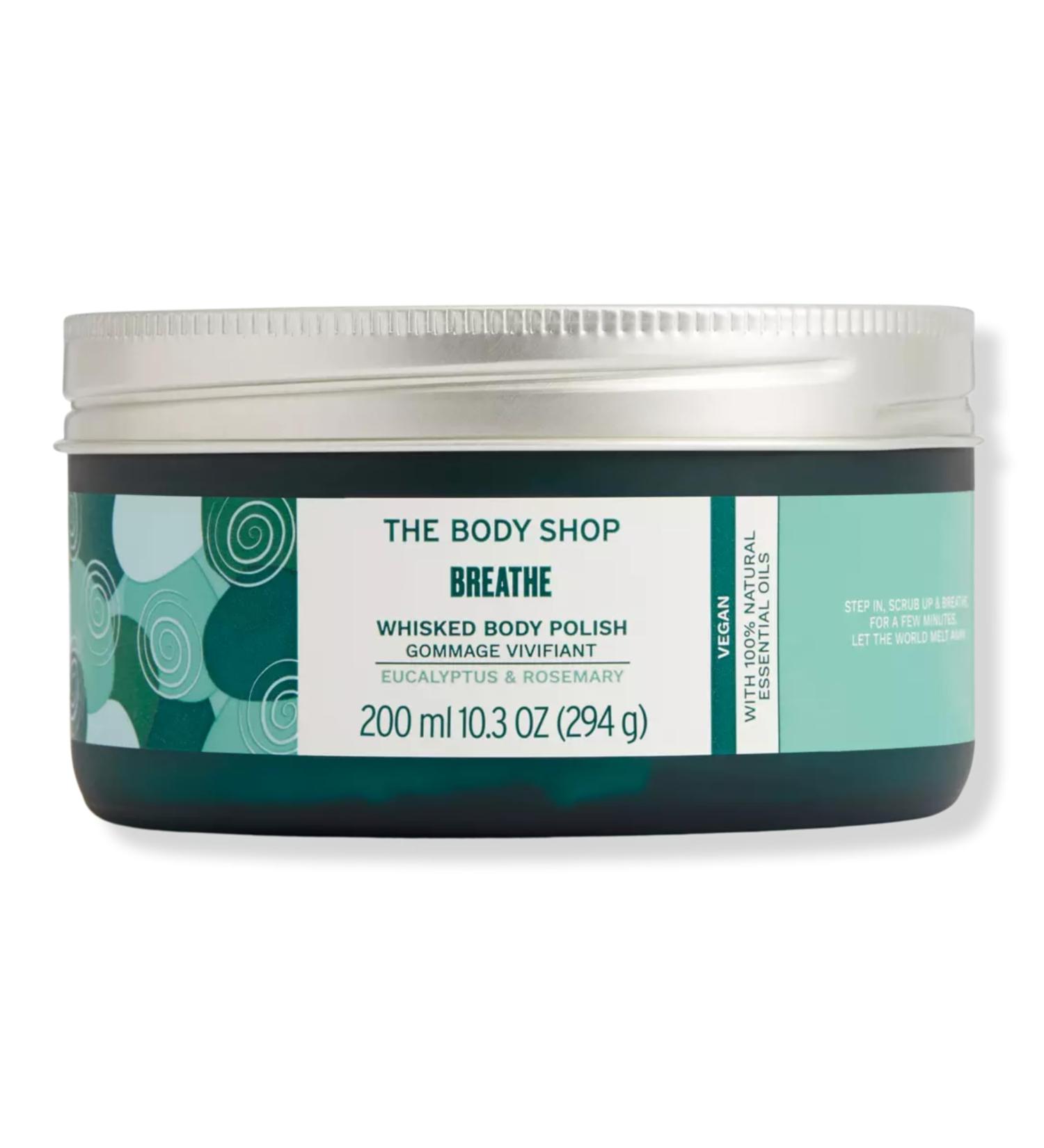 The Body Shop Breathe Whisked Body Polish - Vegan Exfoliant for Tired Skin - Nourish & Awaken - 200ml/7.7oz - International Shipping Available - Buy Online on GoSupps.com