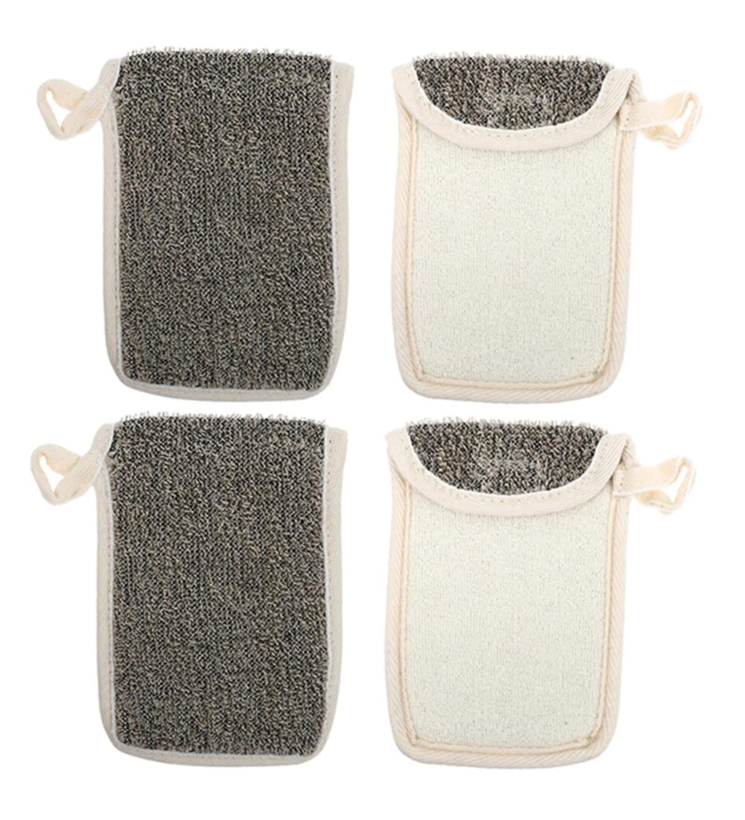 Baluue 4pcs Black Linen Soap Bag Bar Soap Bag Shower Foaming Bag Portable Soap Pouch Bar Soap Pouch Flax - Buy Online on GoSupps.com