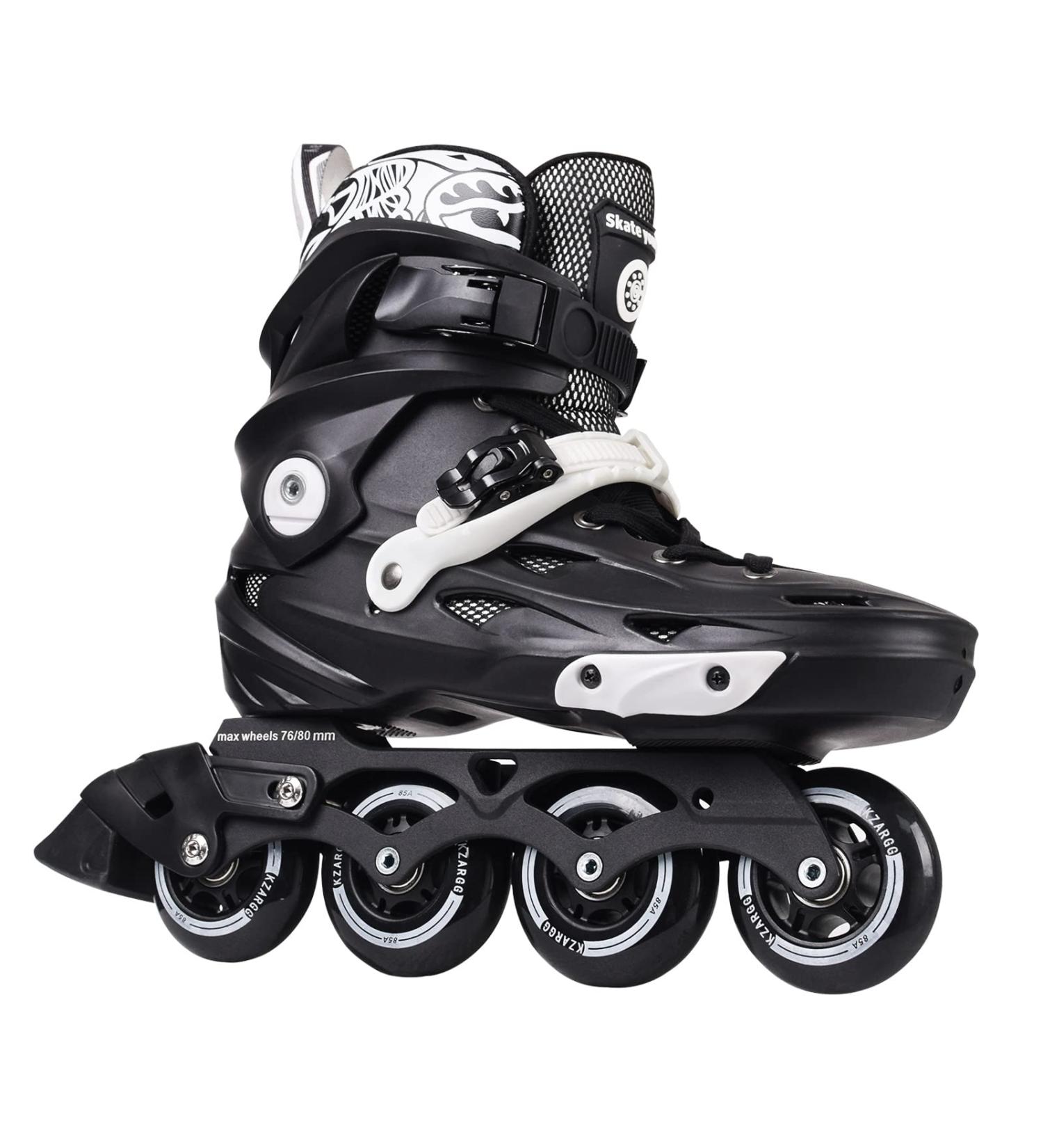 Adult Inline Skates for Street Urban- Black Men 9 /Women 9.5 - Beginner Outdoor Speed Skates - Buy Online on GoSupps.com