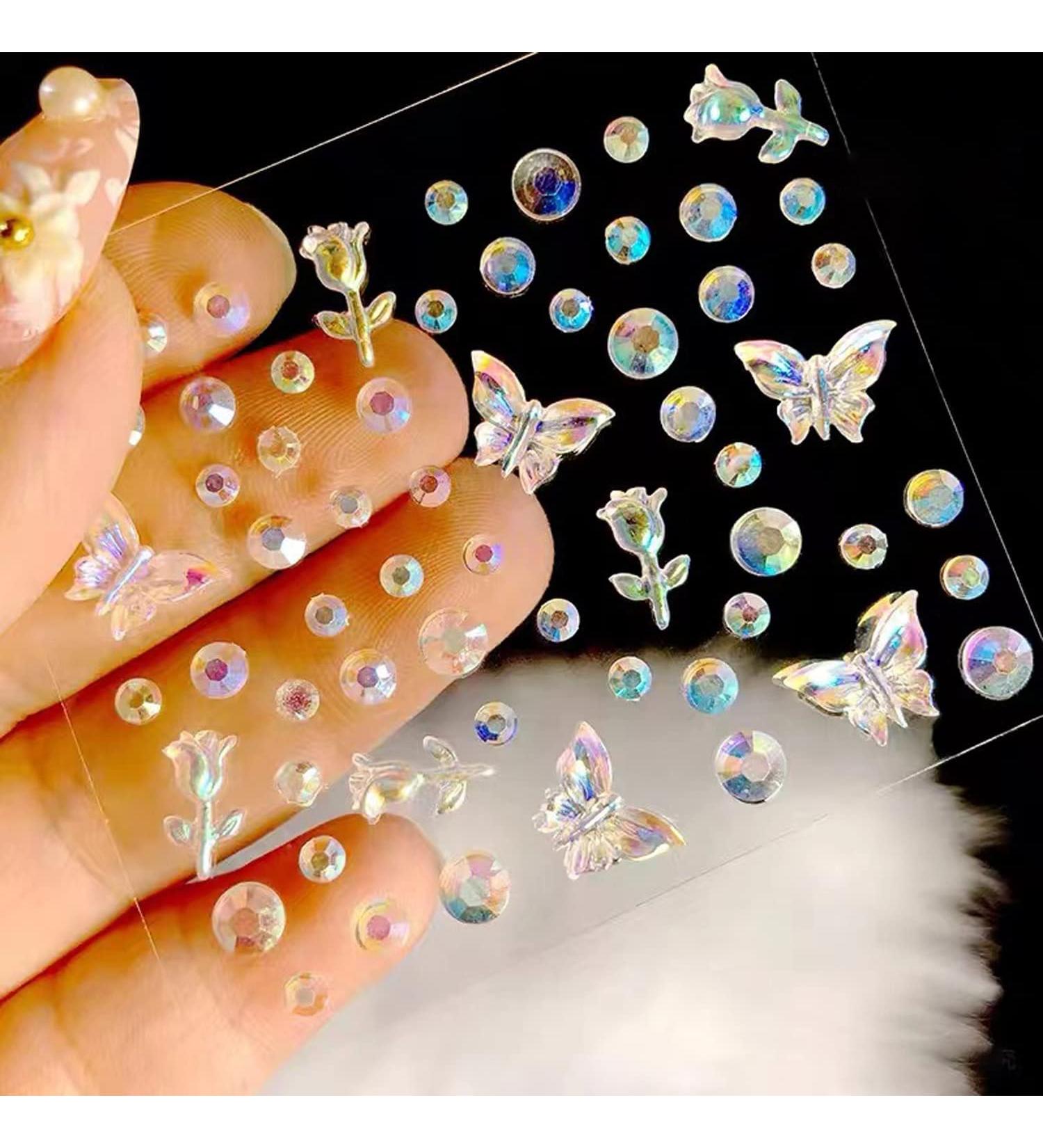WUIOS Face Gems Butterfly Rhinestone Stickers for Eye and Body Makeup - Buy Online on GoSupps.com
