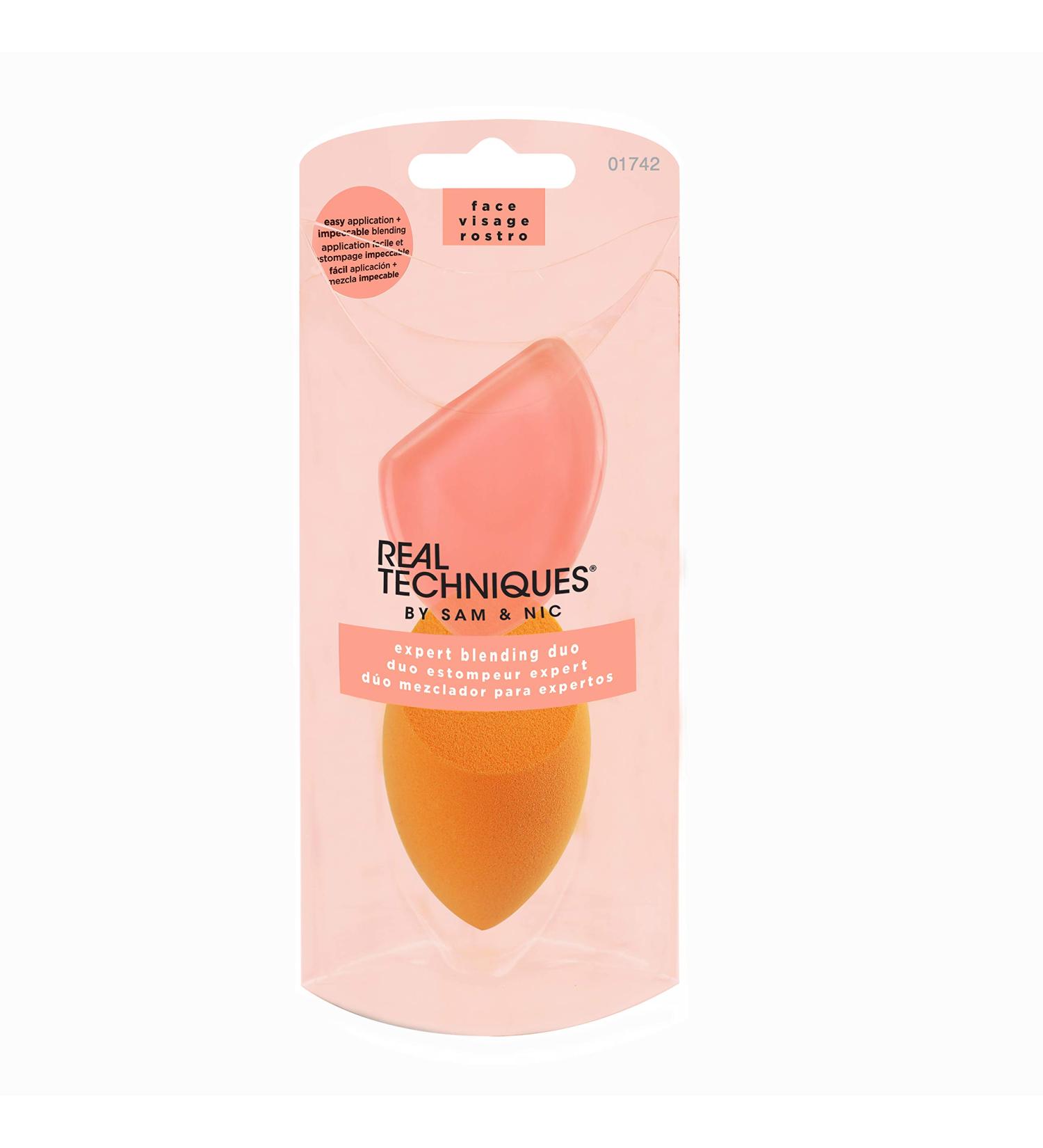Real Techniques Expert Blending Duo Makeup Sponge & Application Pad | Buy Online - International Shipping Available - Buy Online on GoSupps.com