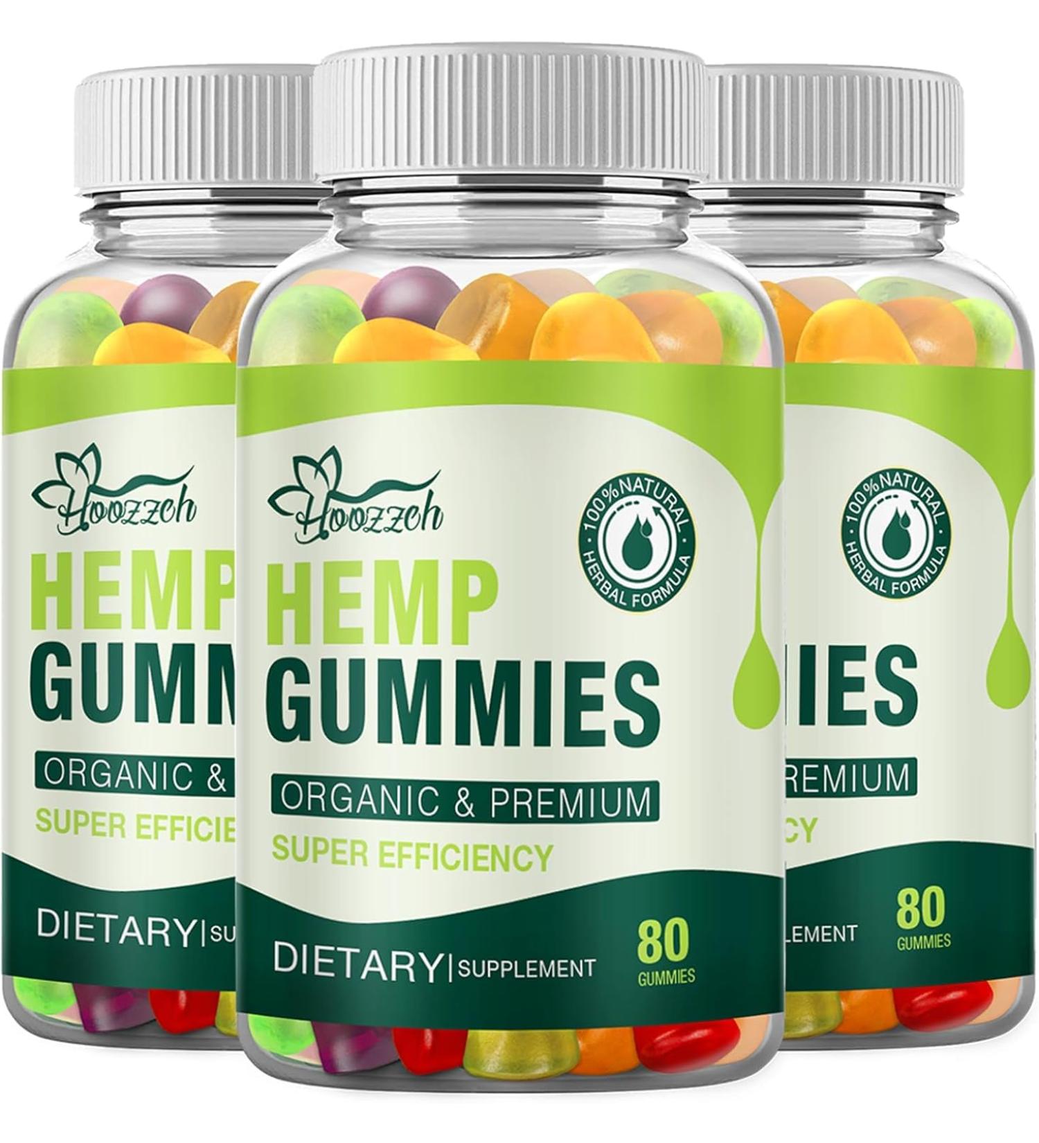 Hoozzch (3-Pack) Gummies for High Potency Vegan Gruten Free
