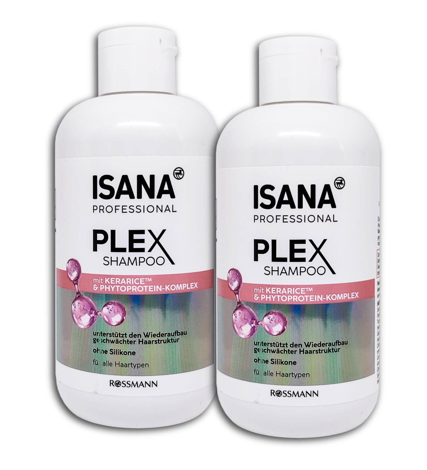 ISANA  2 stuks ISANA PROFESSIONAL Plex Shampoo 2 x 250 ml