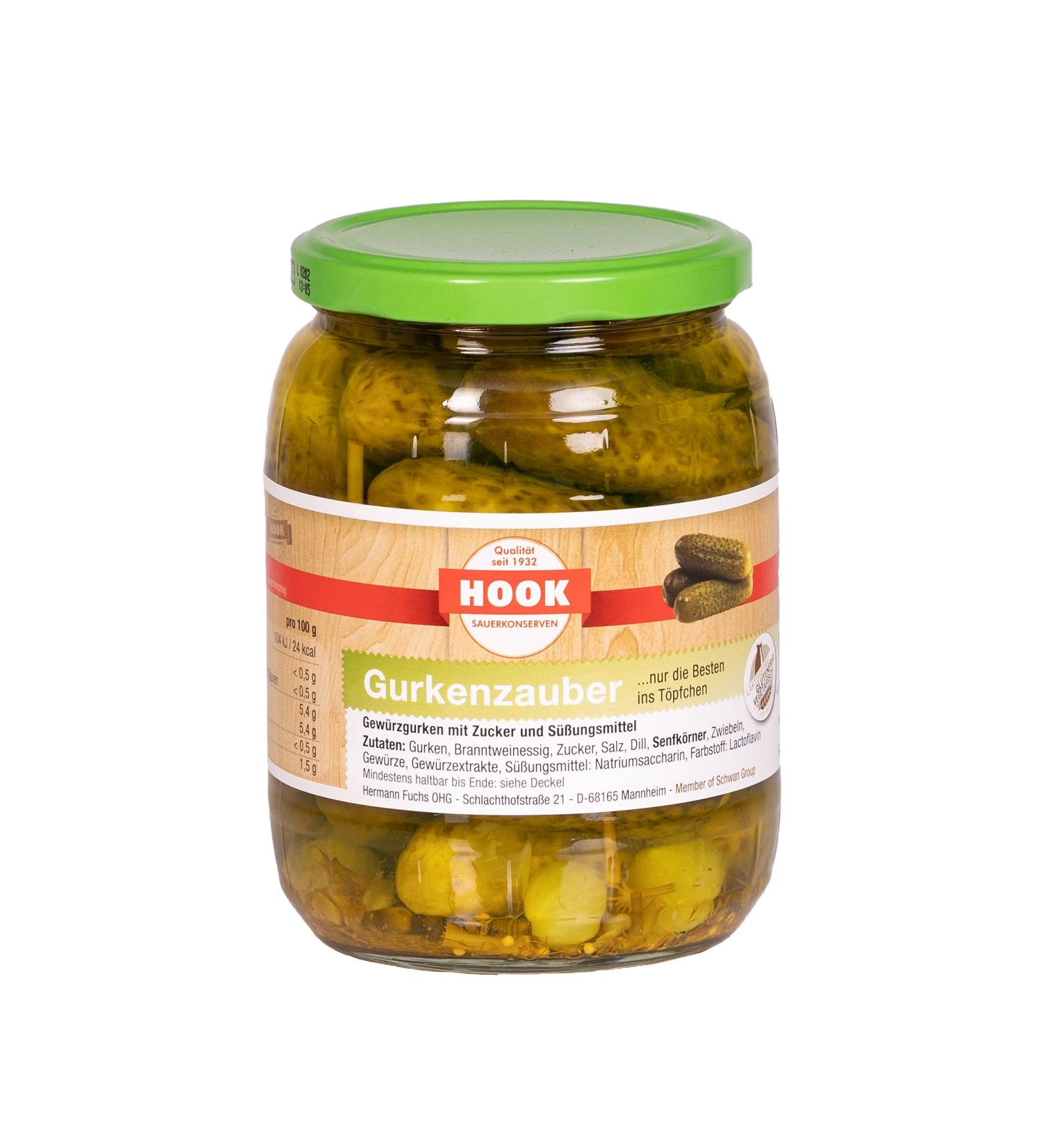 Hook HOOK - Auber cucumber 6 x 670g glass