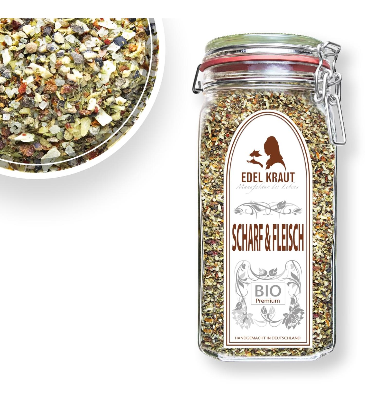 Organic Sharp & Meat Spice Mix 700g - 100% Natural Premium Spices | Noble Herb | Additive-Free | Controlled Biological Cultivation - Buy Online on GoSupps.com