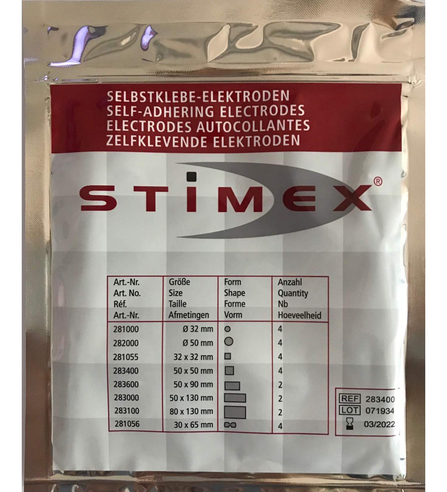 Stimex Electrode 50Â x 50Â mm Pack of 4Â Electrodes - Buy Online on GoSupps.com