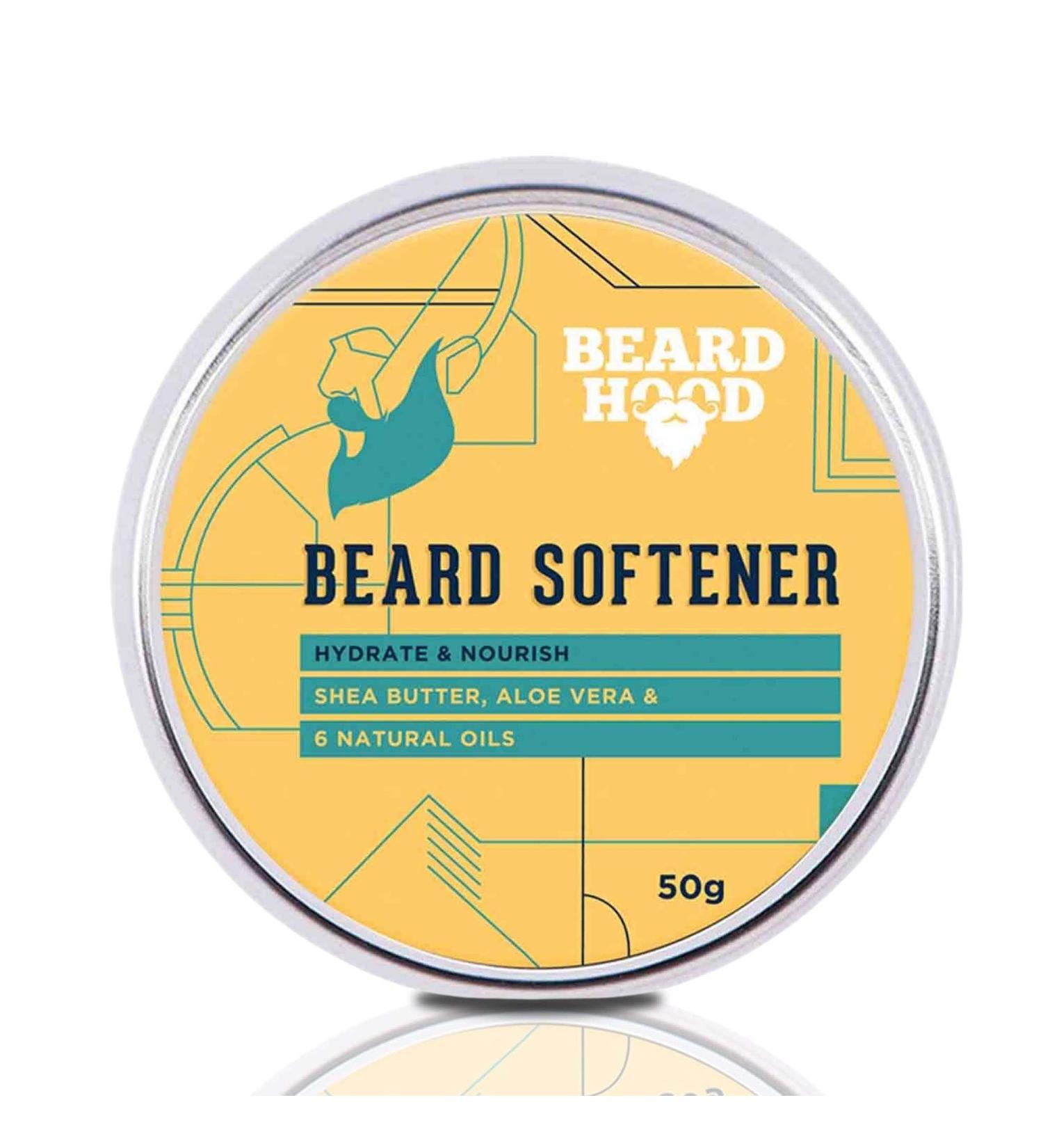 Beardhood Beard Softener for Men | Shea Butter & 6 Natural Oils | 1.7 oz - Premium Beard Care & Softening Solution - Buy Online on GoSupps.com