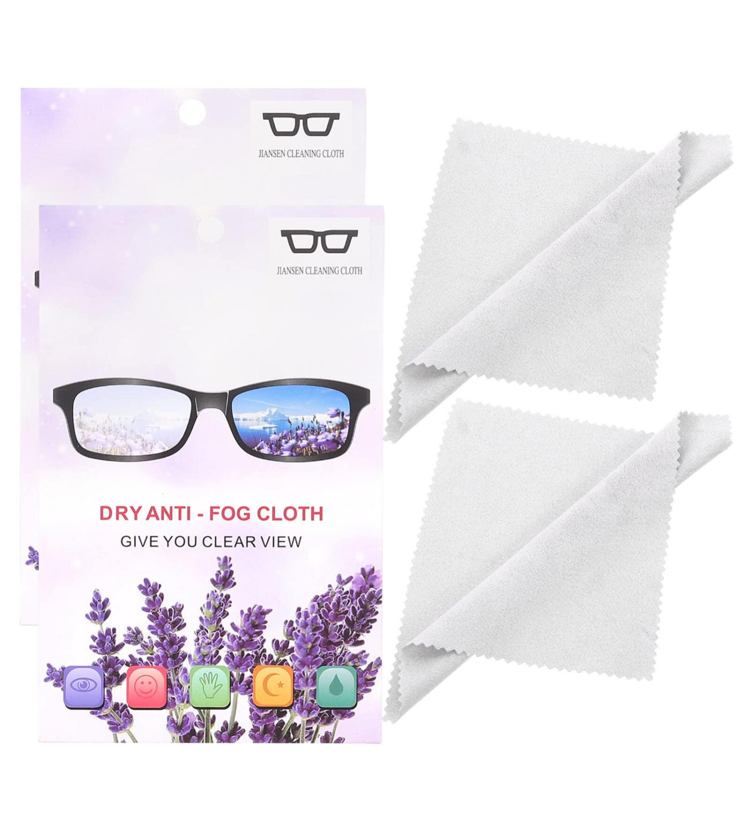 2pcs Glasses Lens Wipes - Fog Eyeglasses Cleaners & Portable Screen Cleaners for Clear Vision - Buy Online on GoSupps.com