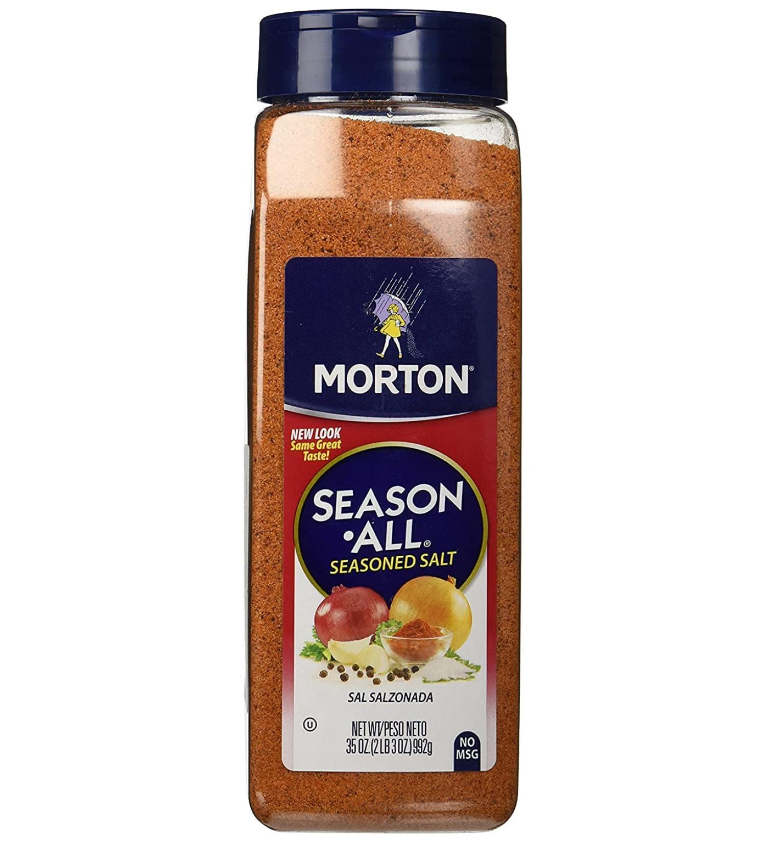 Morton Season-All Seasoned Salt 35oz (Pack of 2) - 2.18lb Total | Premium Seasoning Blend - Buy Online on GoSupps.com