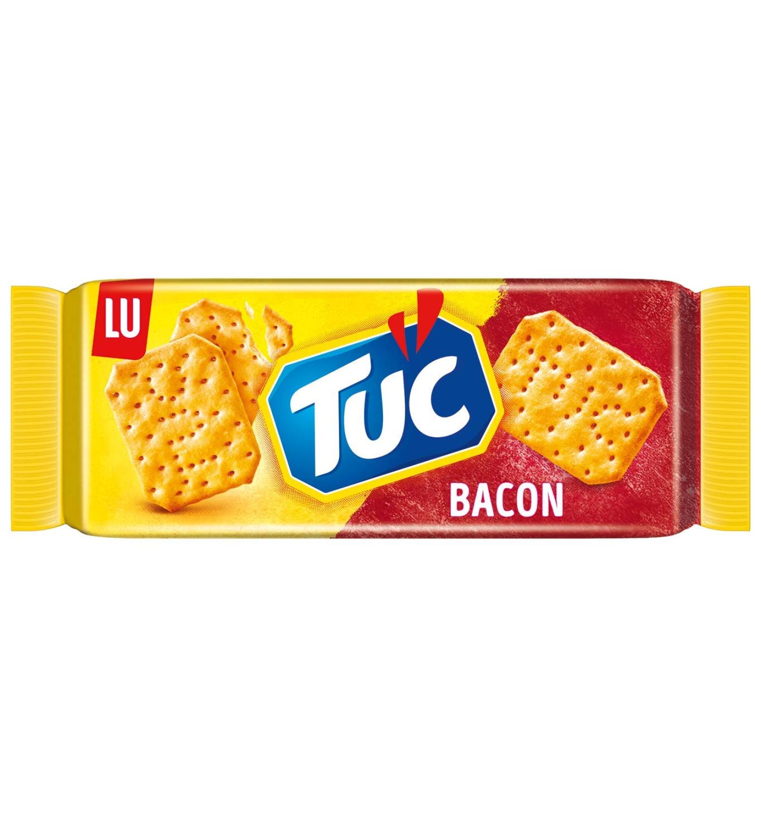 TUC Bacon Crackers - 100g Salted Snack Biscuits | Bacon-Flavoured Snack | International Shipping Available - Buy Online on GoSupps.com