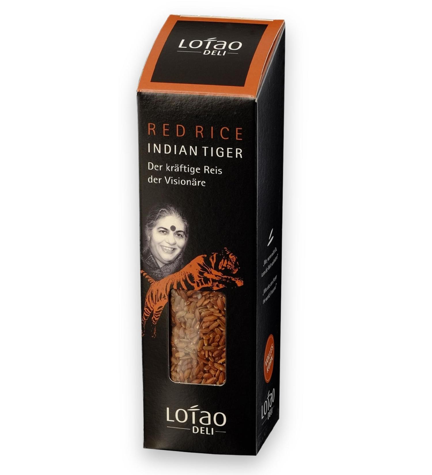 Buy Strong Lotao Organic Tiger Umbra Red Rice 300g - Aromatic Gluten-Free Grain High Fiber & Protein | Natural Indian Rice Rarity - Buy Online on GoSupps.com