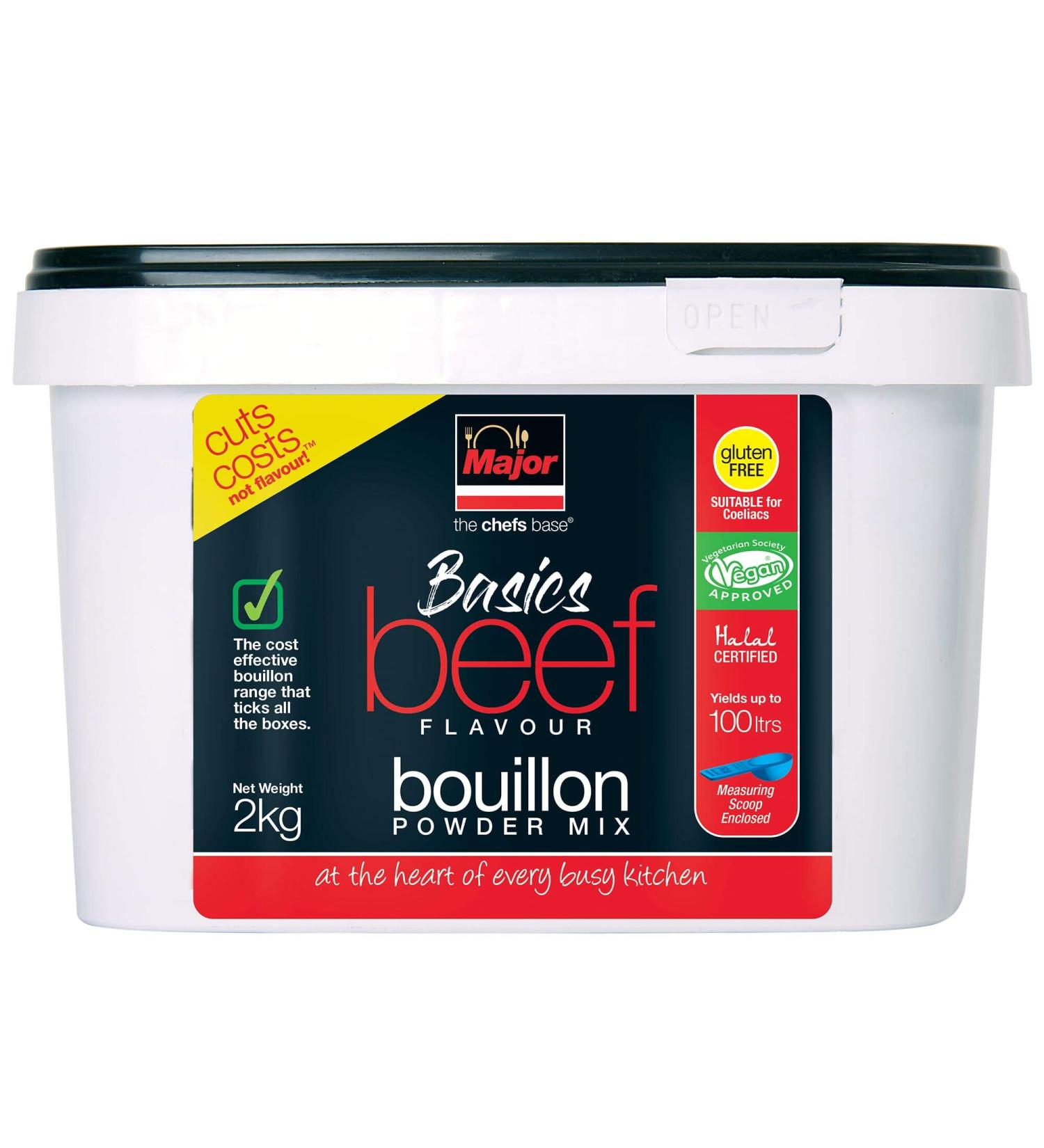 Major Gluten Free Basic Beef Boullion - 2x2kg