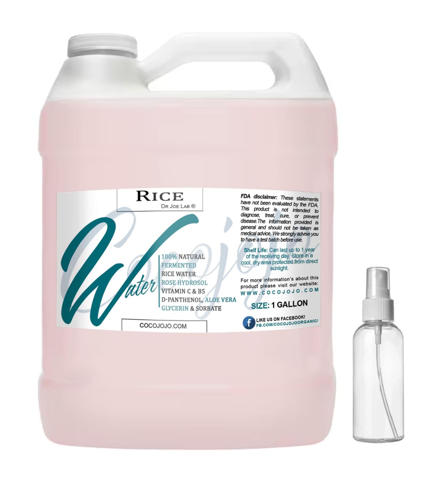 Dr Joe Lab Rice Water Growth Mix - Nourishing Toner with Rose Hydrosol & Aloe Vera for Oily Skin - Alcohol-Free Spray (128 oz) with 2 oz Sprayer - Buy Online on GoSupps.com