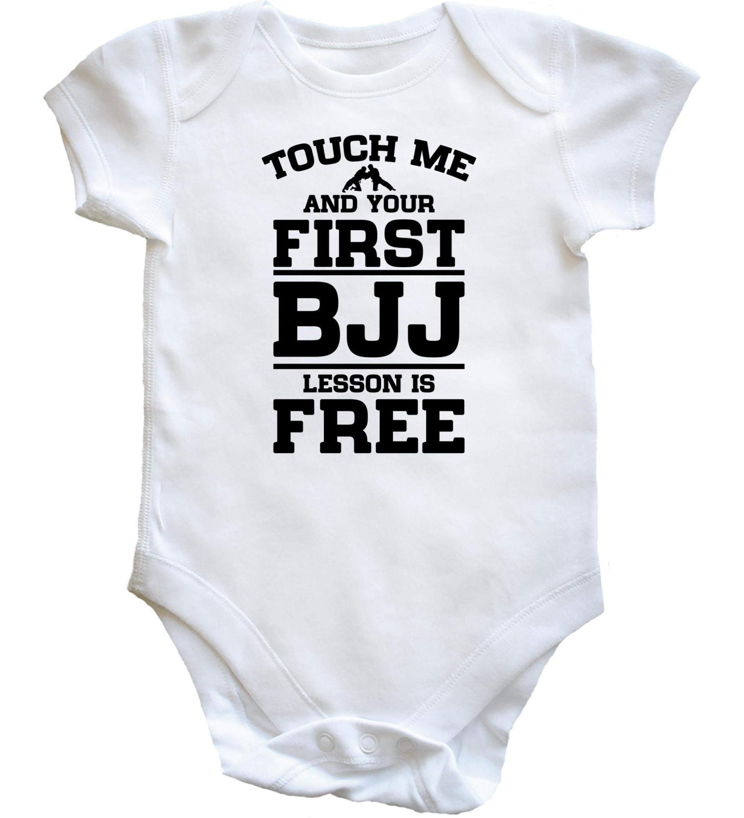 Free BJJ Lesson with Hippowarehouse Touch Me Baby Vest - Short Sleeve for Boys and Girls - Buy Online on GoSupps.com