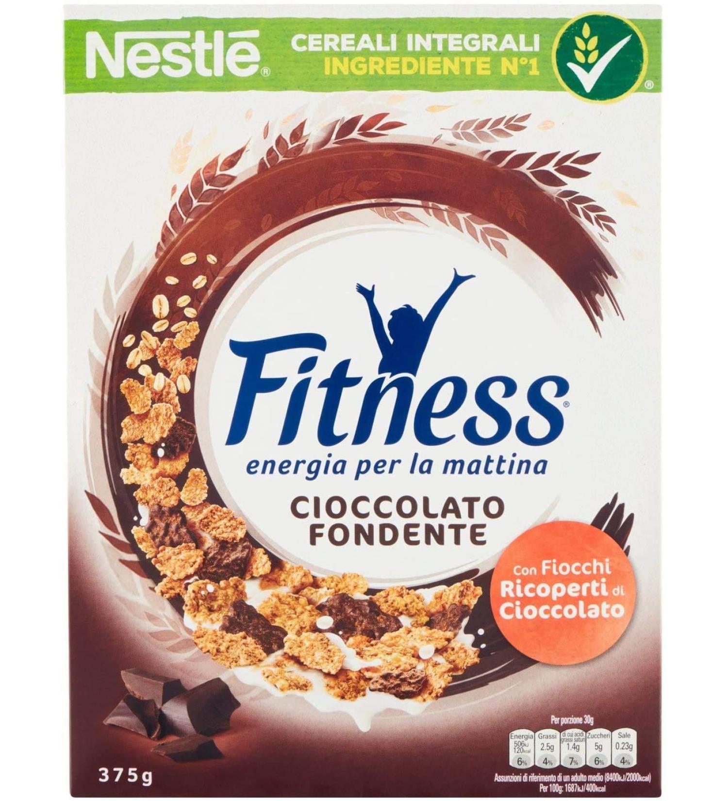 Nestl   6x Nestl Fitness Cereals Chocolate Cerealen hele korrels chocolade 375 g