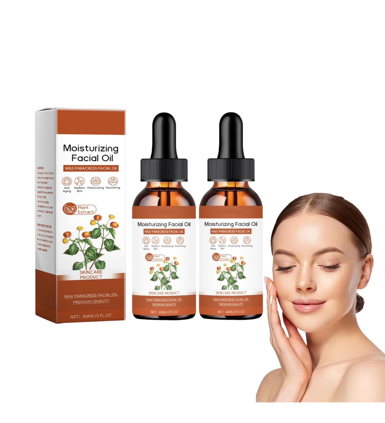 S rum l'huile pour le visage Paracress - raffermissant et raffermissant anti- ge pour femmes et hommes huile essentielle hydratante nourrissante pour Tous les types de peau 60ml (2 bouteilles) - Buy Online on GoSupps.com