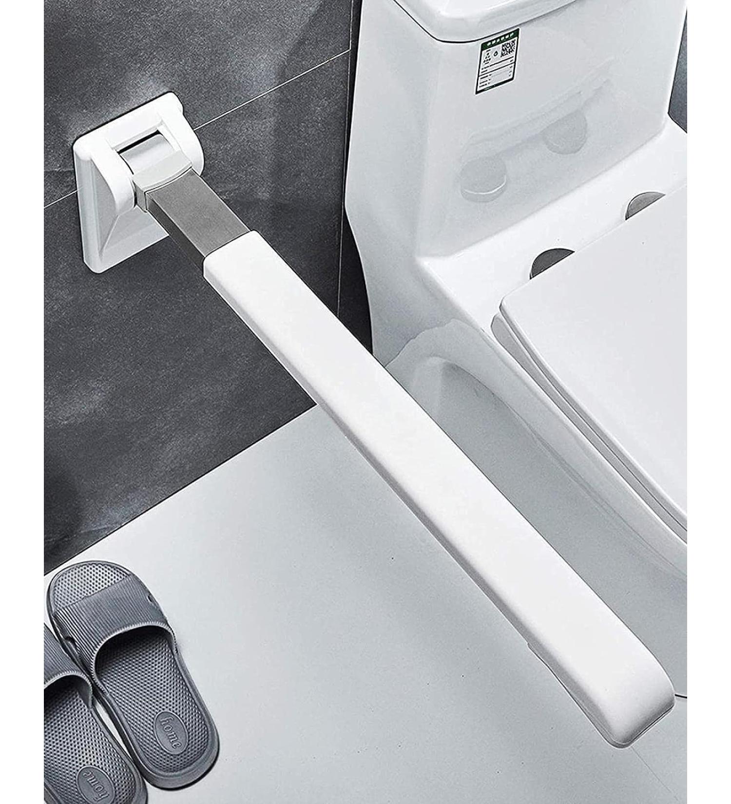 Folding Handicap Grab Bars Rails Toilet Handrails Bathroom Support Safety Rail for Elderly Bariatric Disabled Stainless Steel Commode Access - Buy Online on GoSupps.com