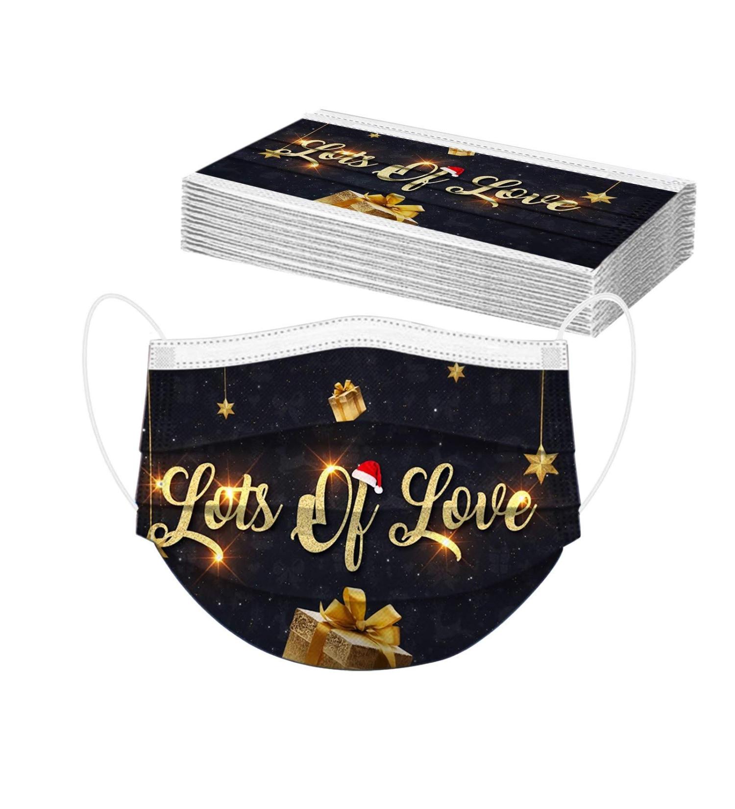 ZQP BEUU 20PCS Disposable Face Macks for Unisex Adult 2021 Happy New Year 3Ply Non-Woven Breathable Protection for Festival Party - Buy Online on GoSupps.com