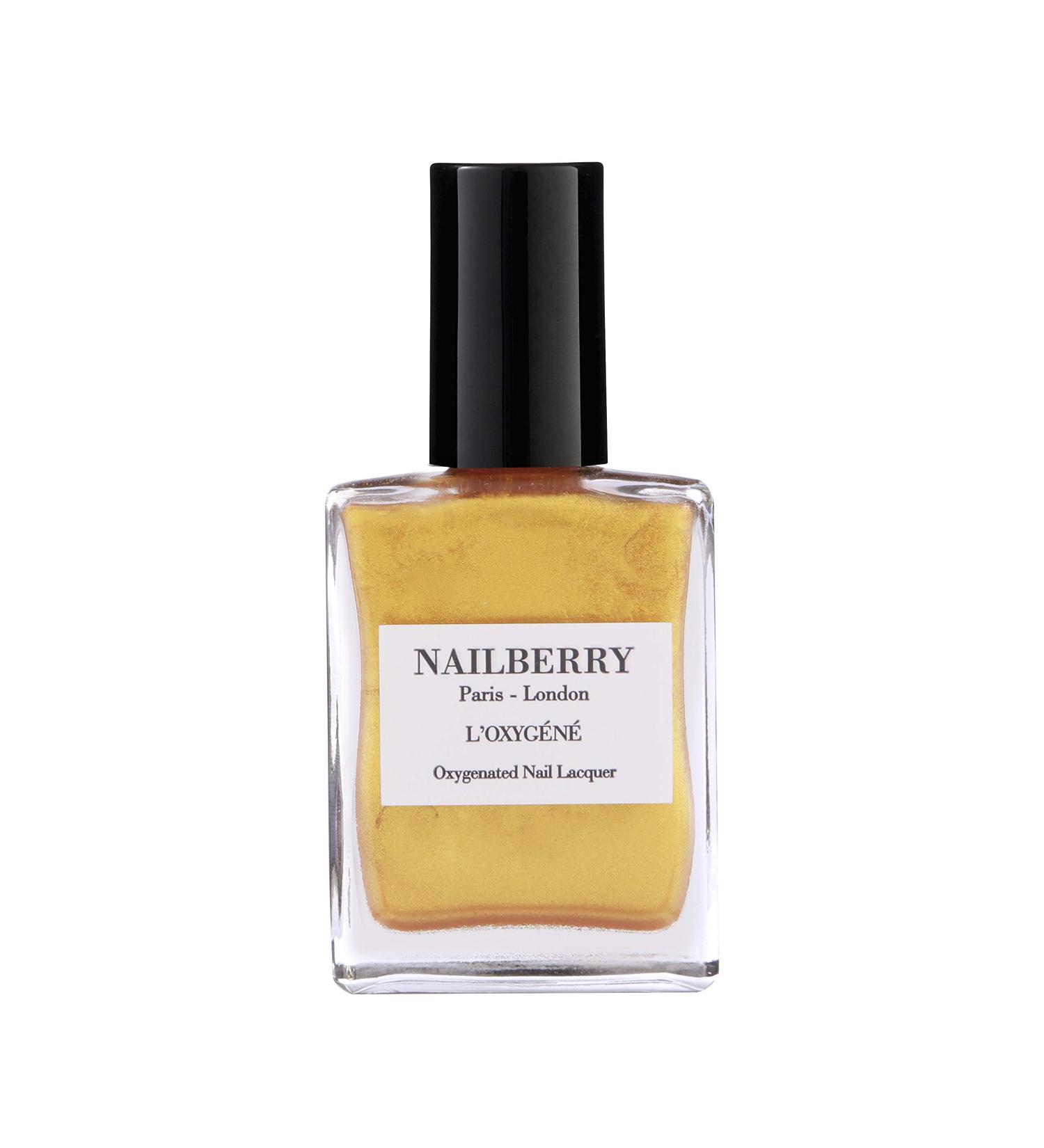 Nailberry L'Oxyg n Oxygenated Nail Lacquer | Golden Hour 15ml | Polish for a Healthier Manicure & Long Lasting Colour | 12-Free Vegan Halal Cruelty & Gluten Free
