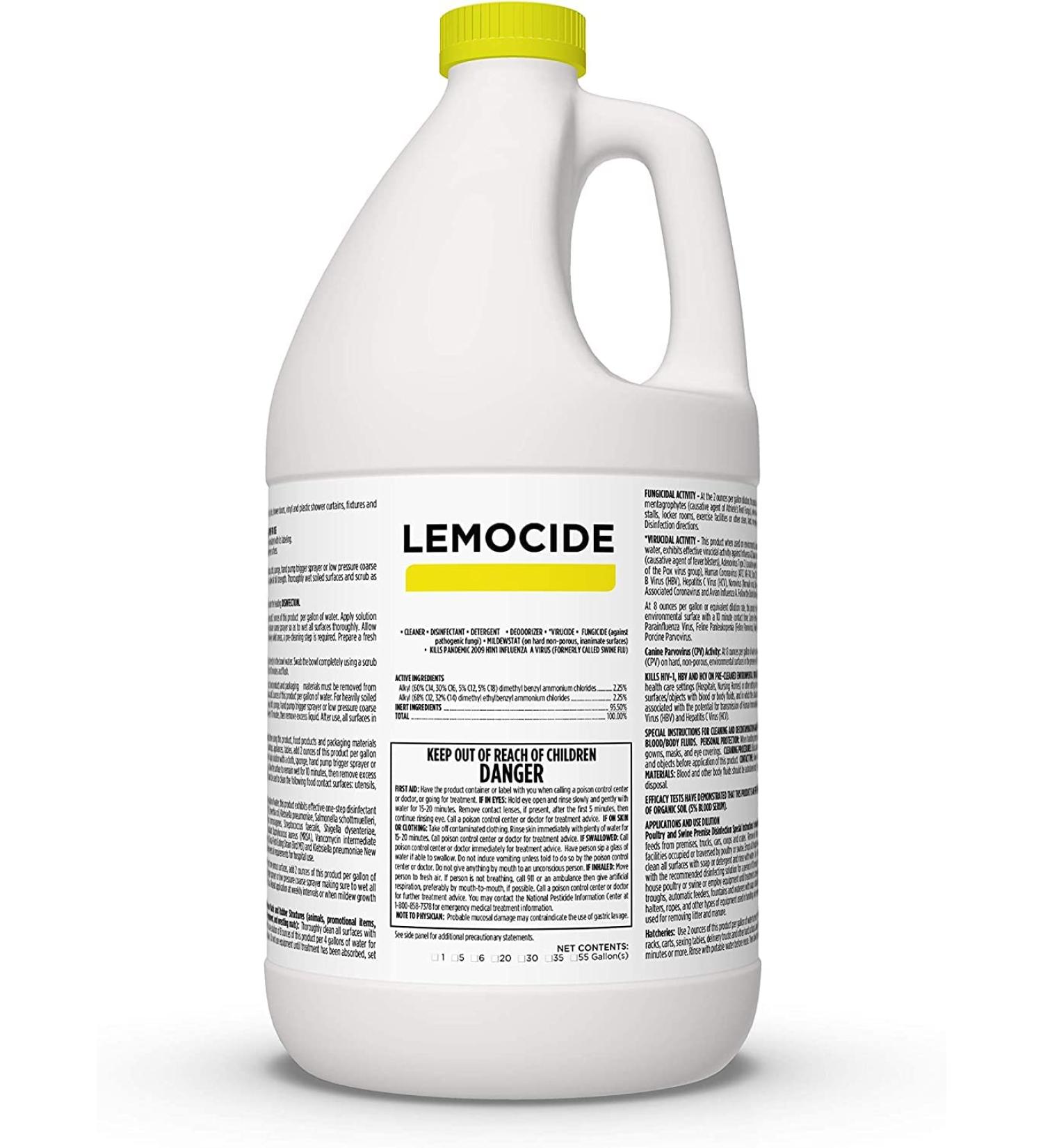 Professional Disinfecting Mildew, Virus & Mold Killer - Lemon Scent 1 Gallon Super Concentrate - Buy Online on GoSupps.com