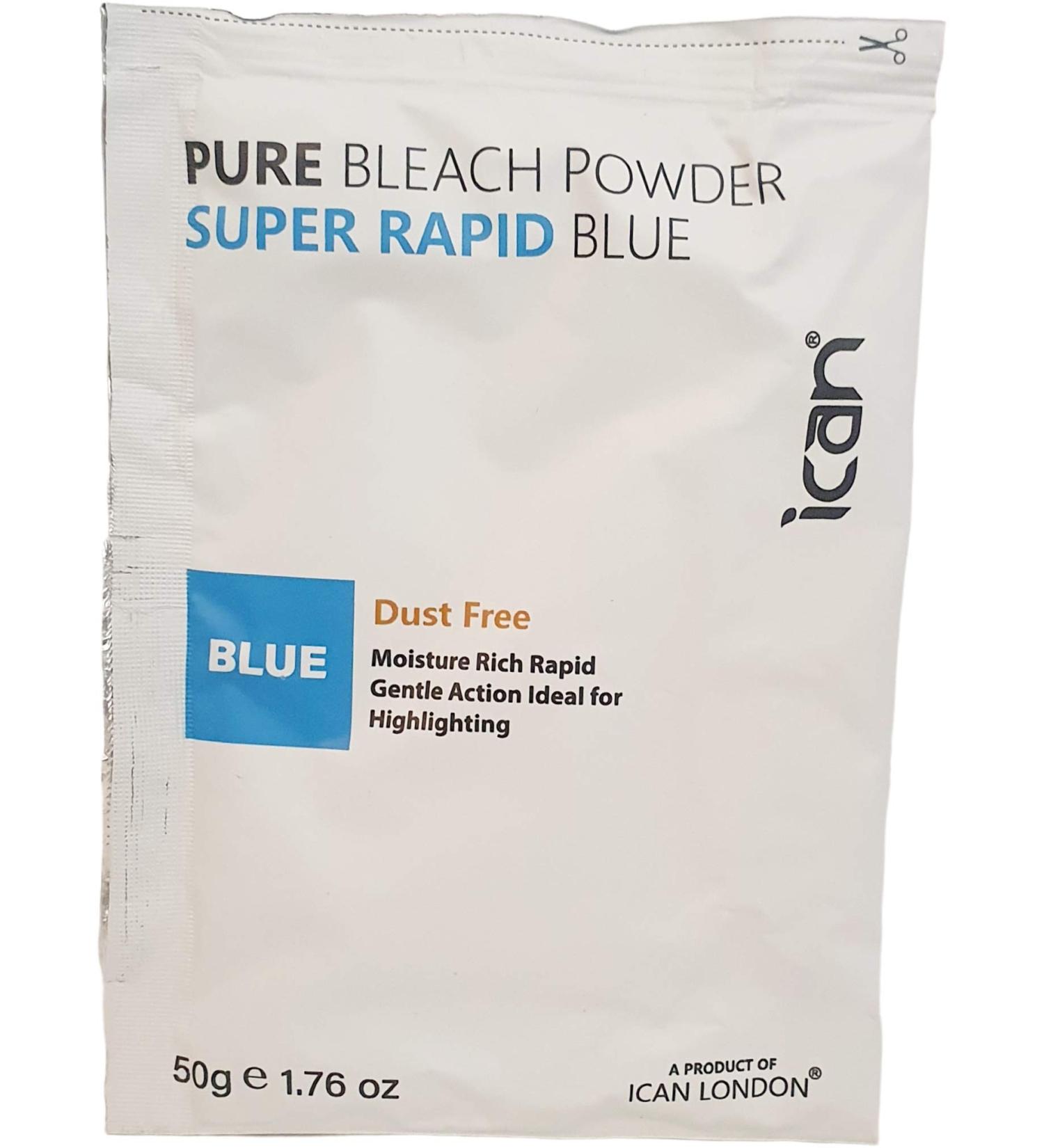 ican london dust free rapid blue hair bleach powder 50 g - Buy Online on GoSupps.com