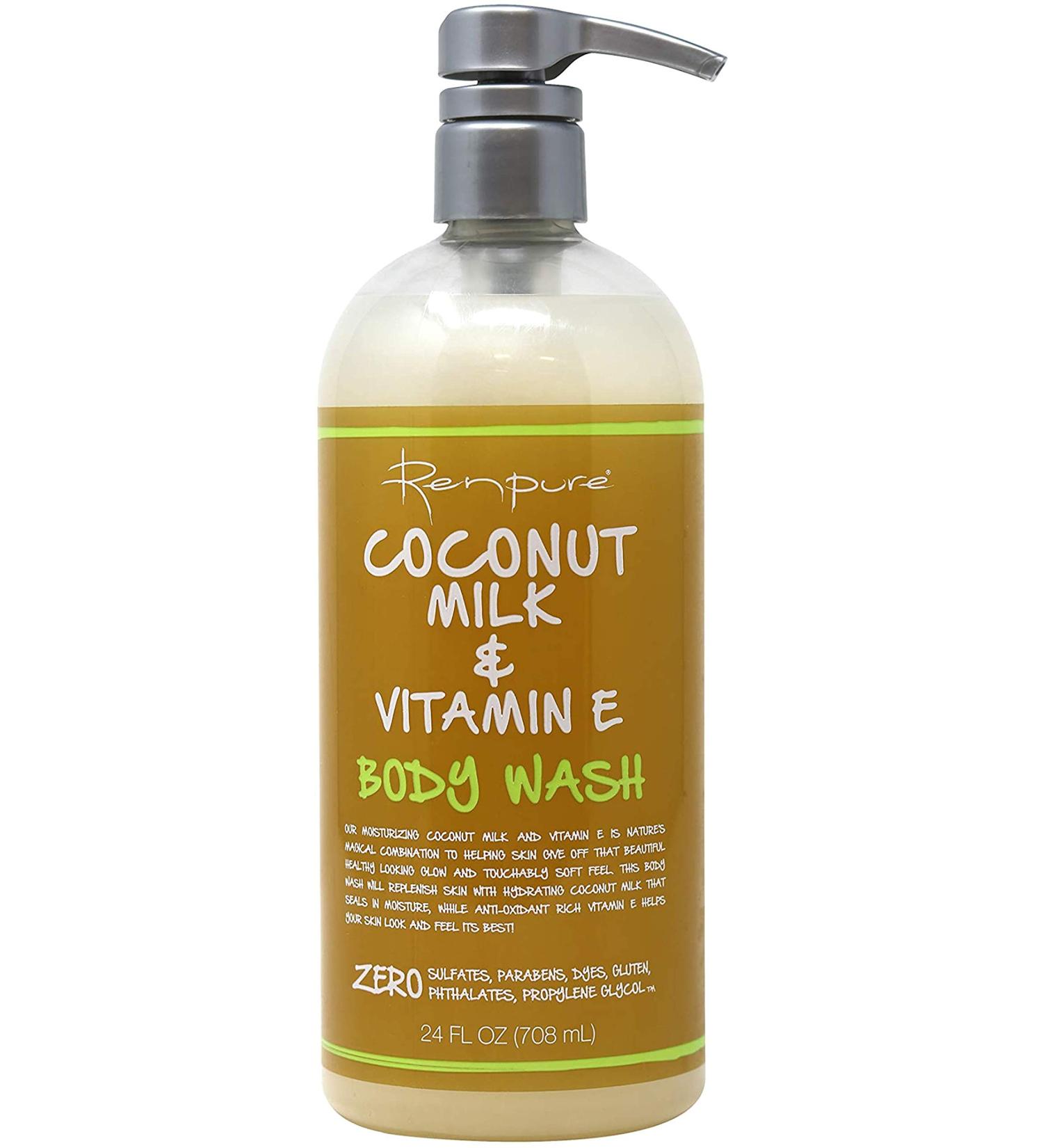 Renpure Coconut Milk & Vitamin E Body Wash - 24 Fl Oz - Buy Online on GoSupps.com