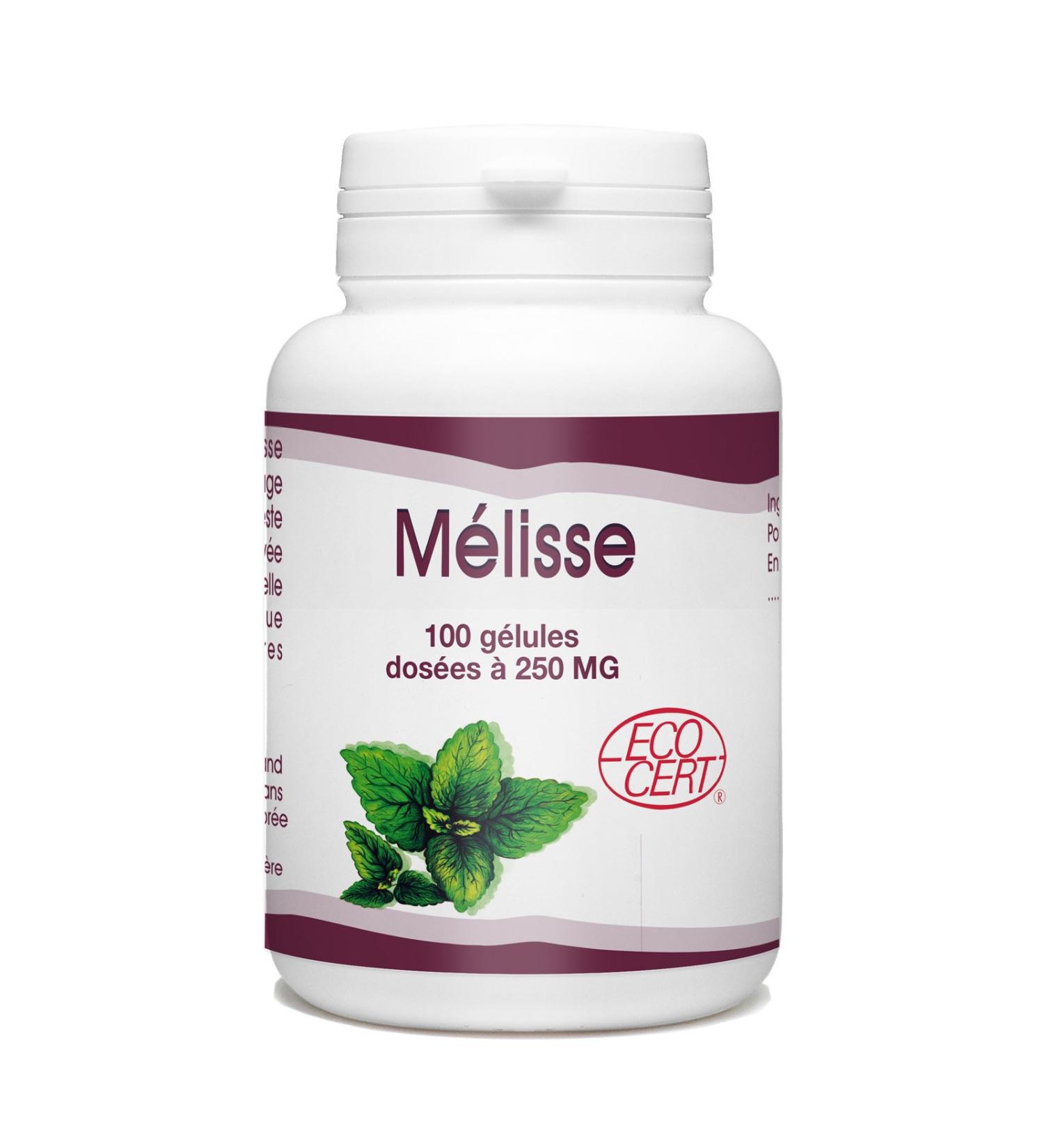 Lemon Balm Leaf Organic - 250 mg - 100 capsules - Buy Online on GoSupps.com